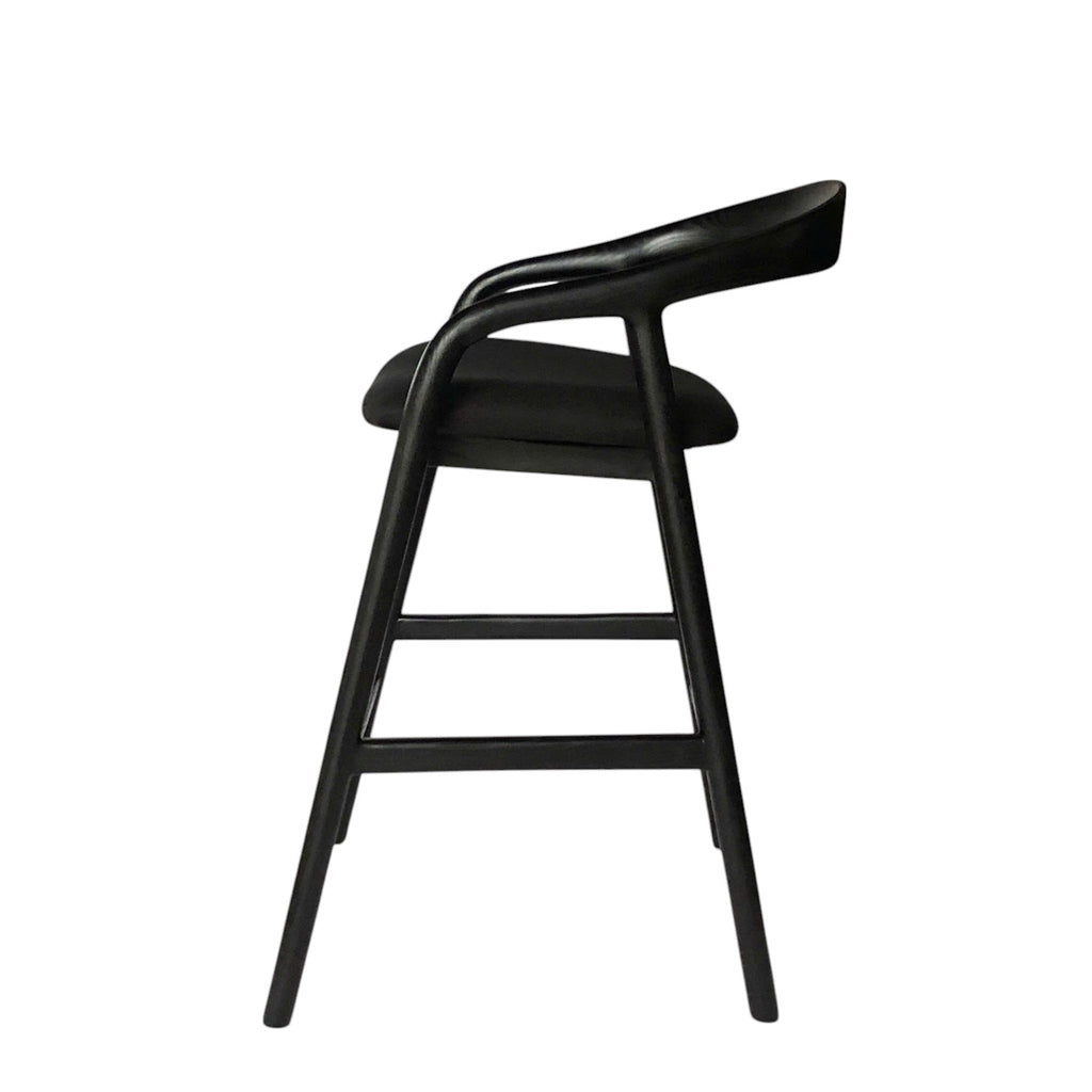 Amalfi Bar Stool - Full Black