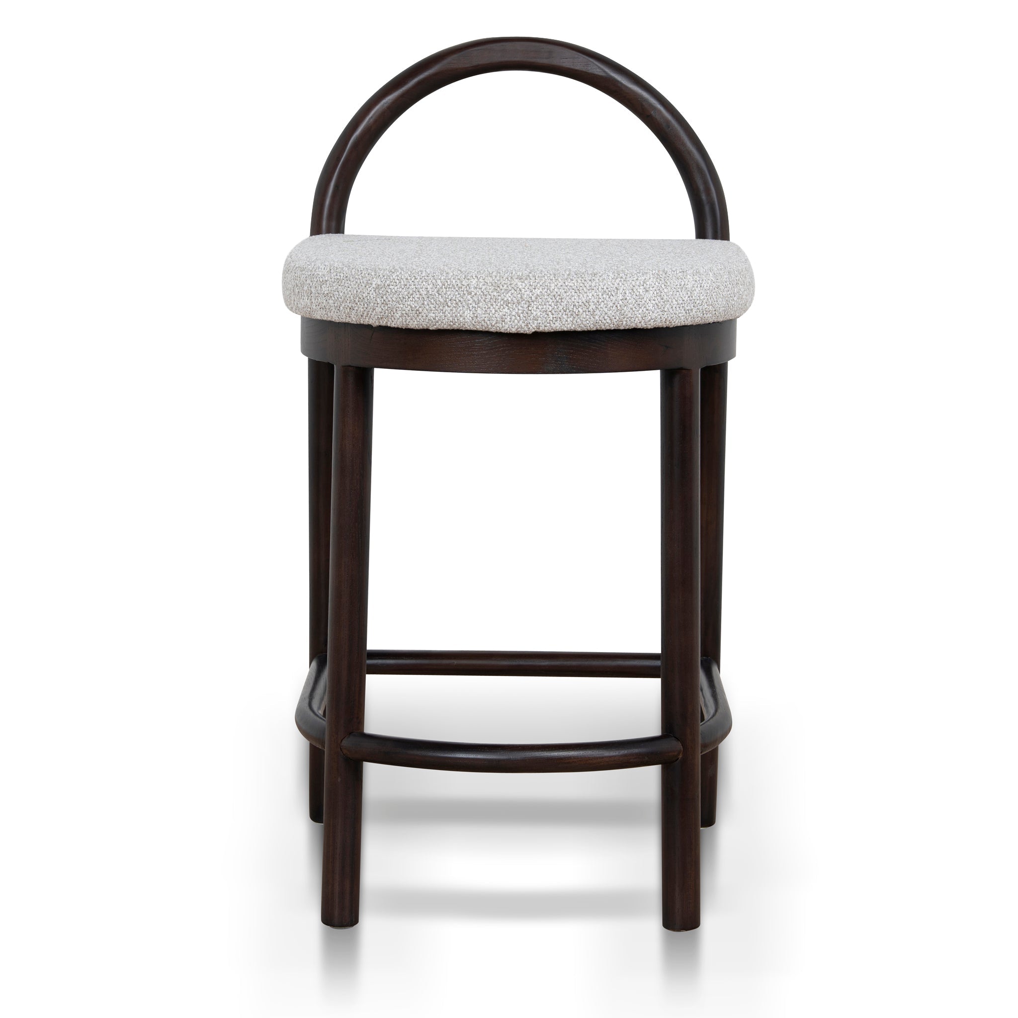 66cm Brown Amalfi Bar Stool - Clay Grey
