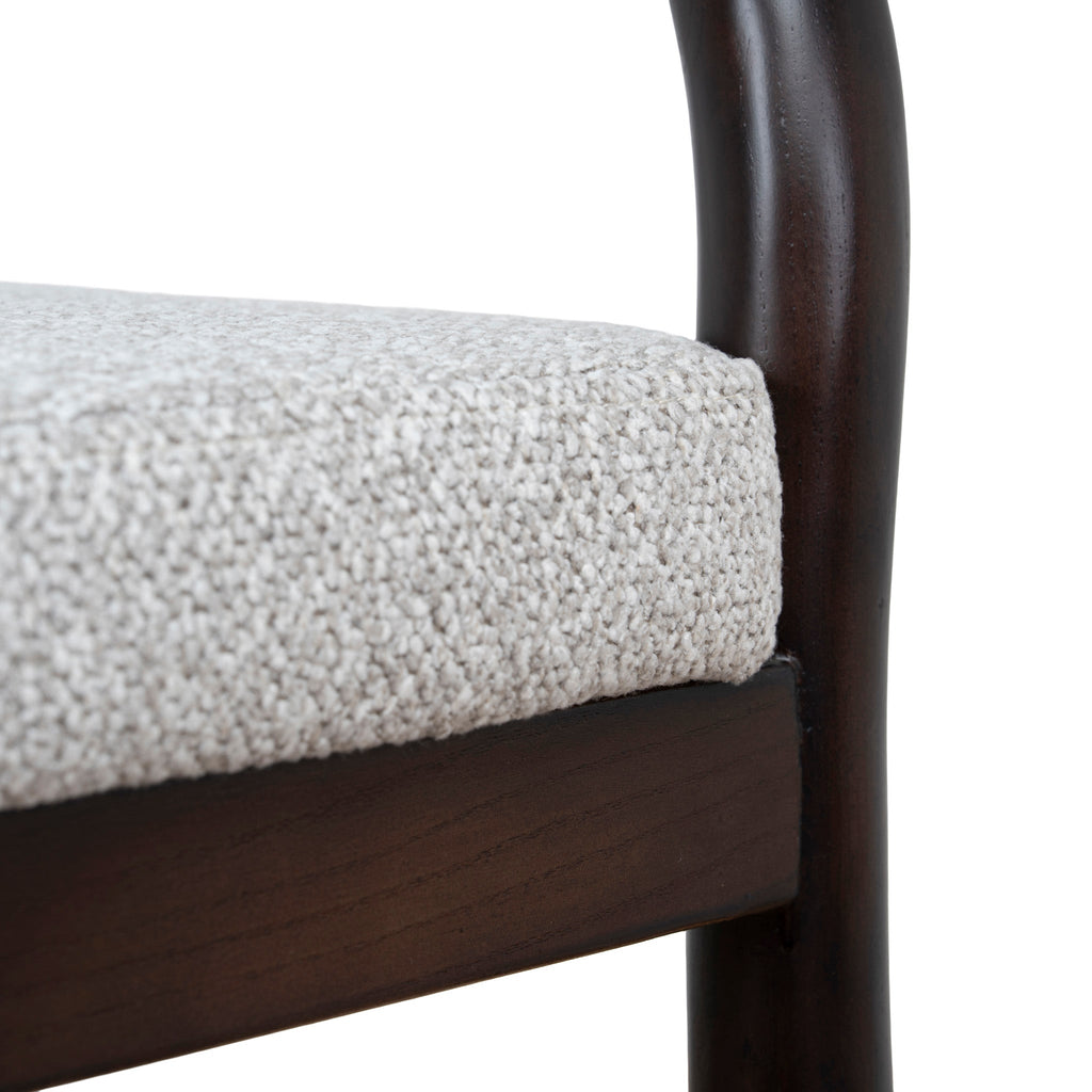 66cm Brown Amalfi Bar Stool - Clay Grey