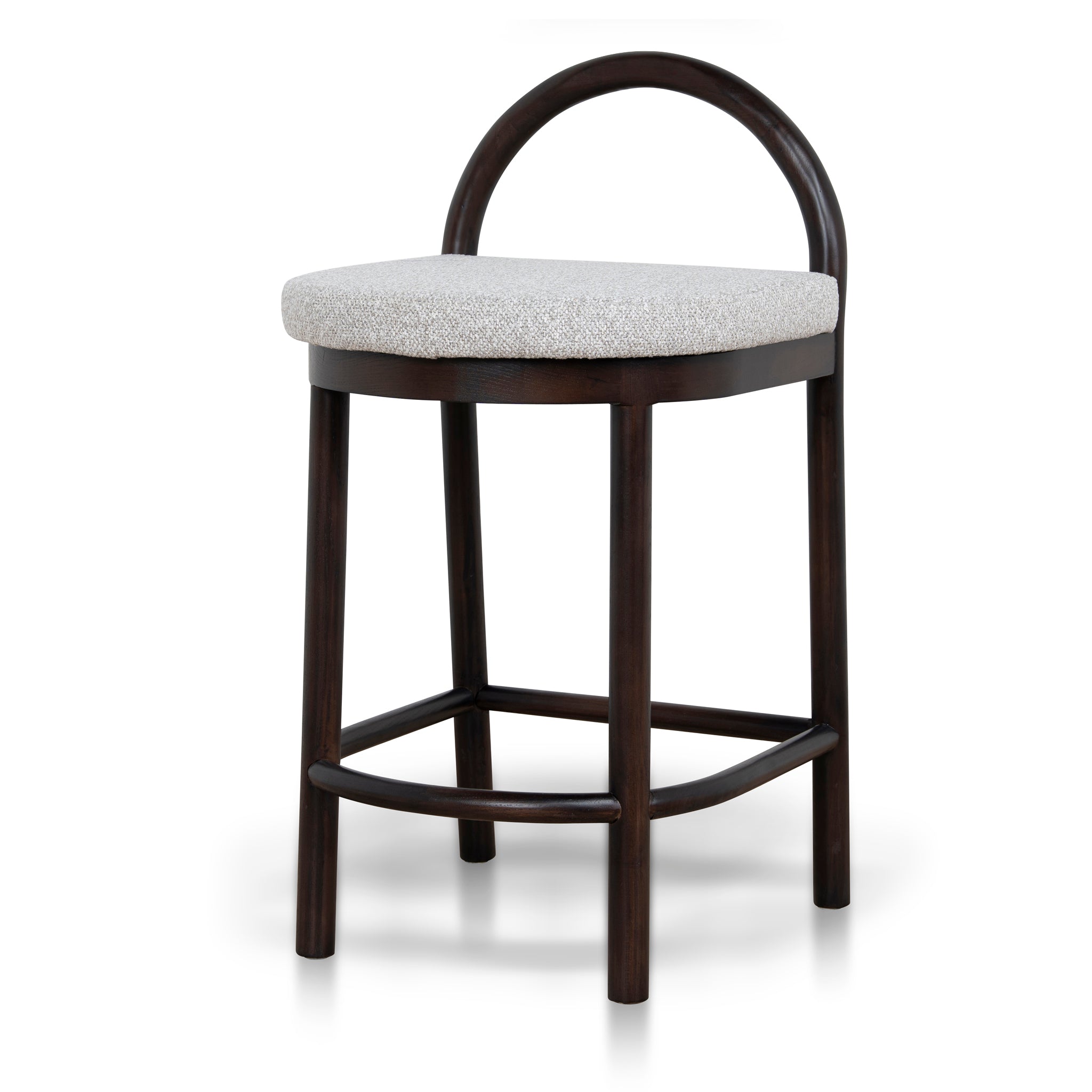 66cm Brown Amalfi Bar Stool - Clay Grey