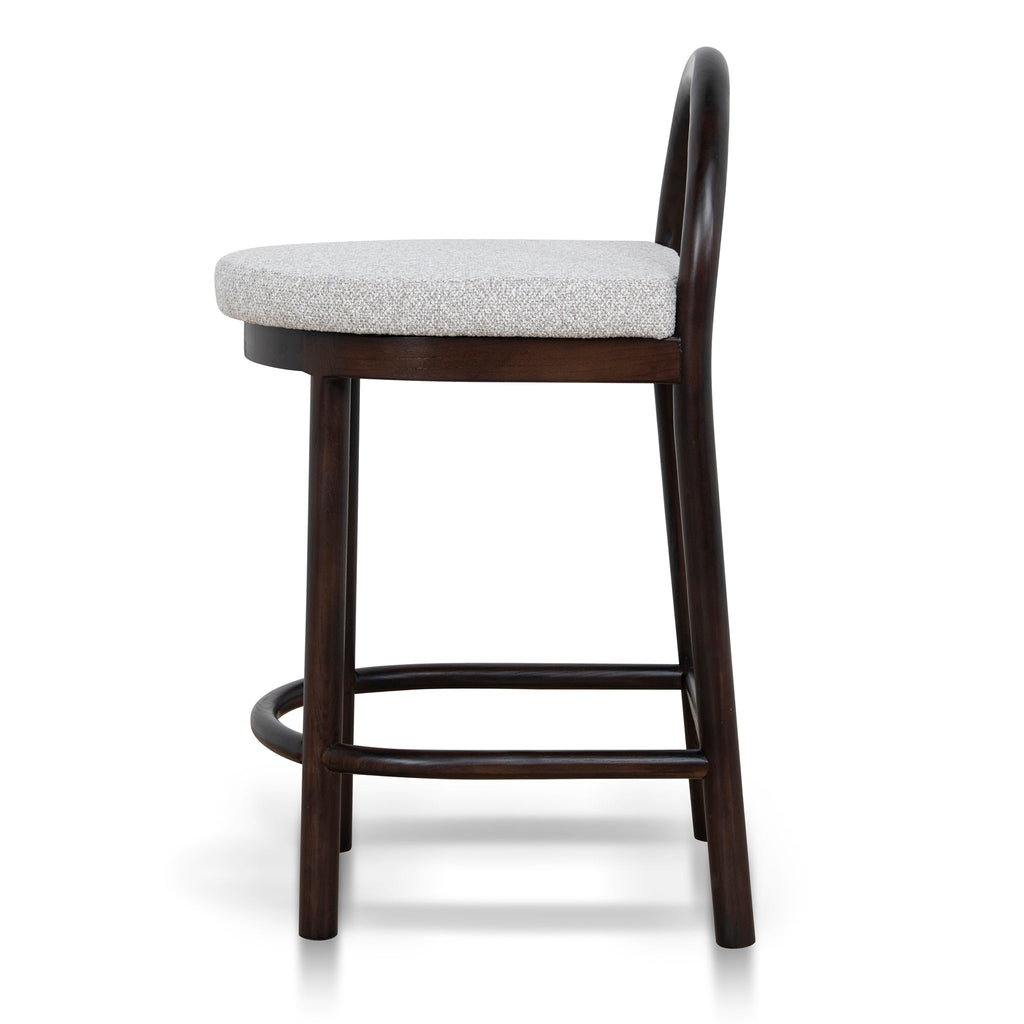 66cm Brown Amalfi Bar Stool - Clay Grey