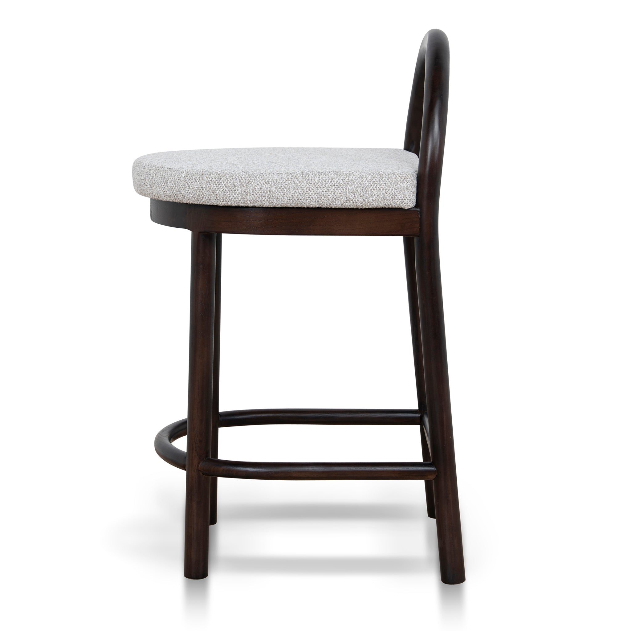 66cm Brown Amalfi Bar Stool - Clay Grey
