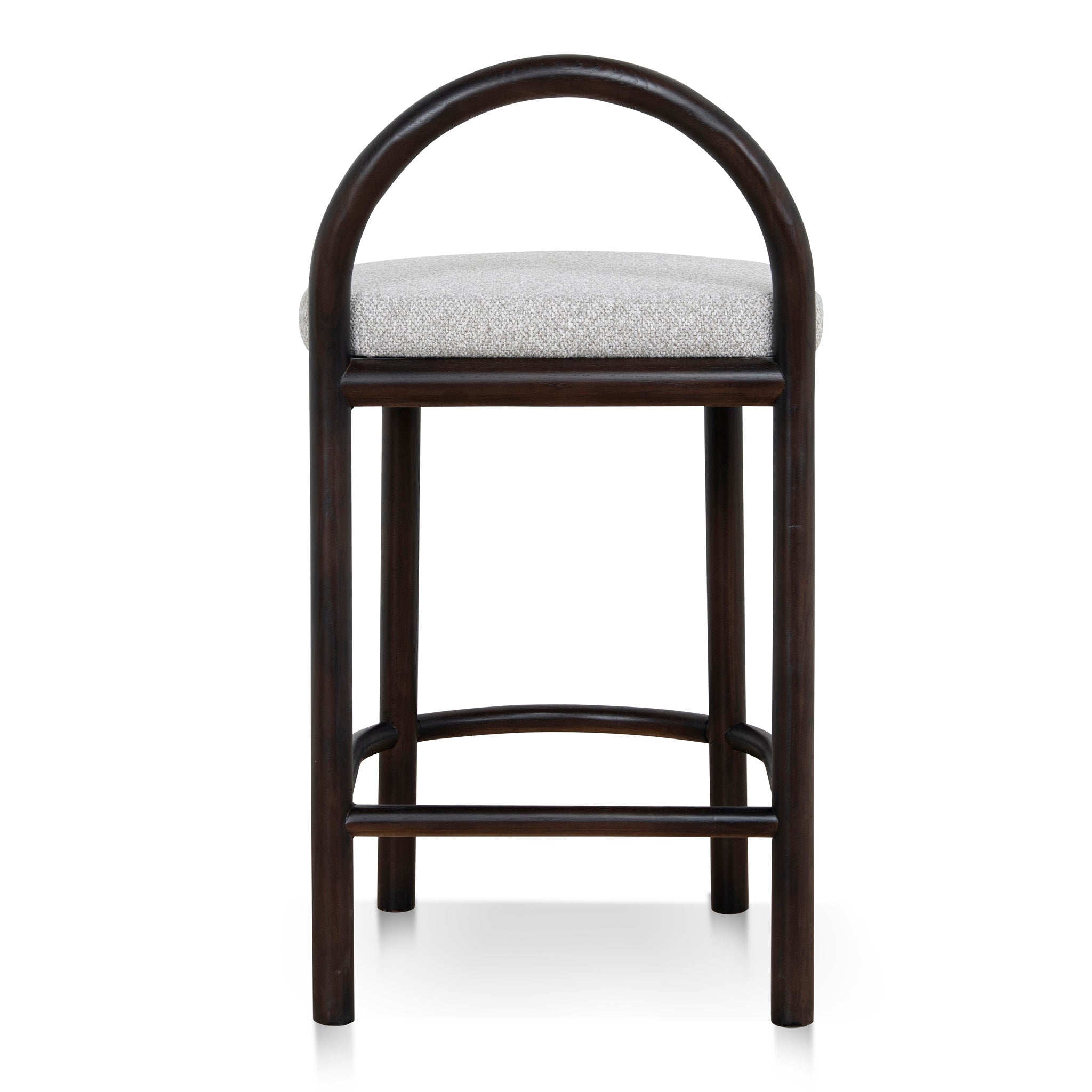 66cm Brown Amalfi Bar Stool - Clay Grey