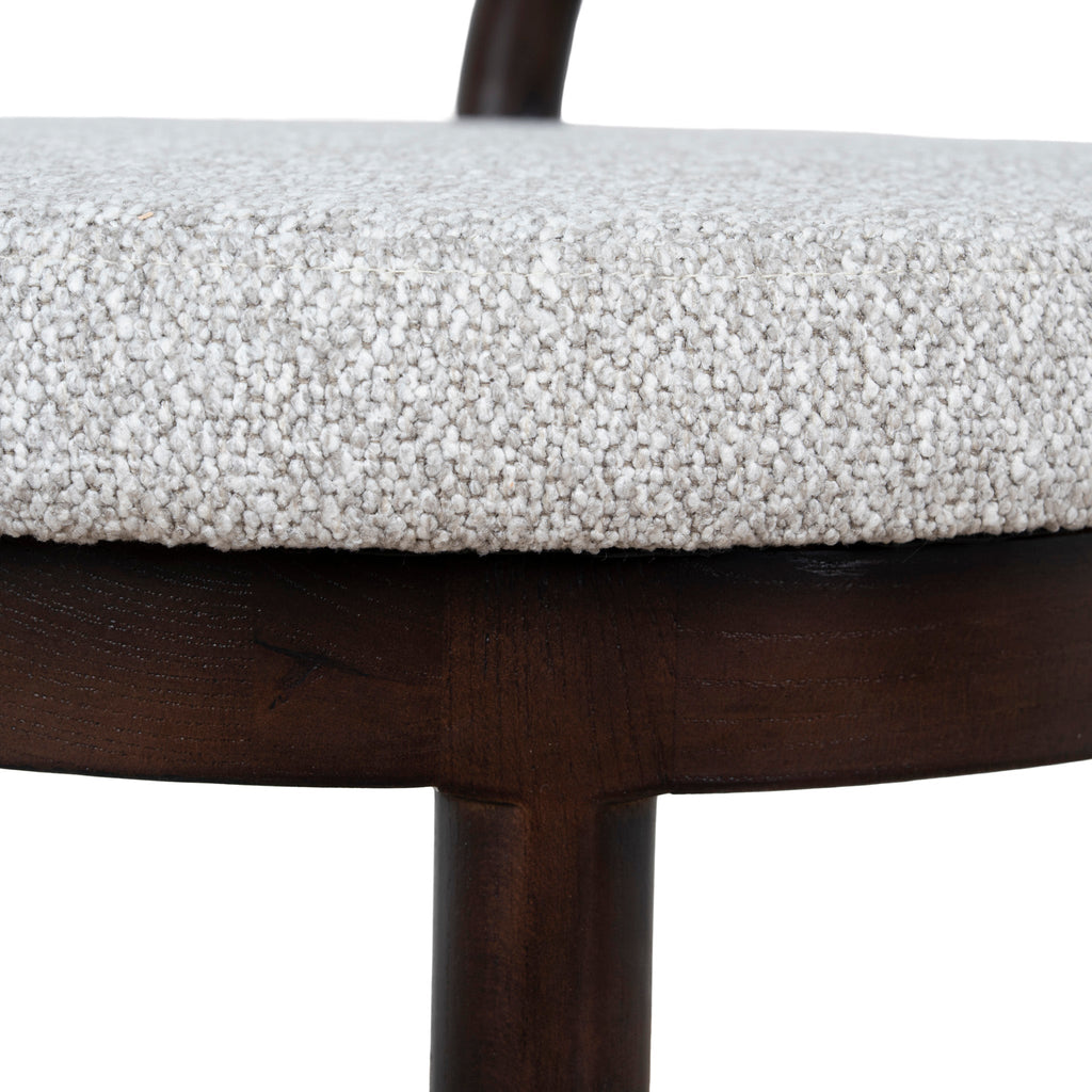 66cm Brown Amalfi Bar Stool - Clay Grey