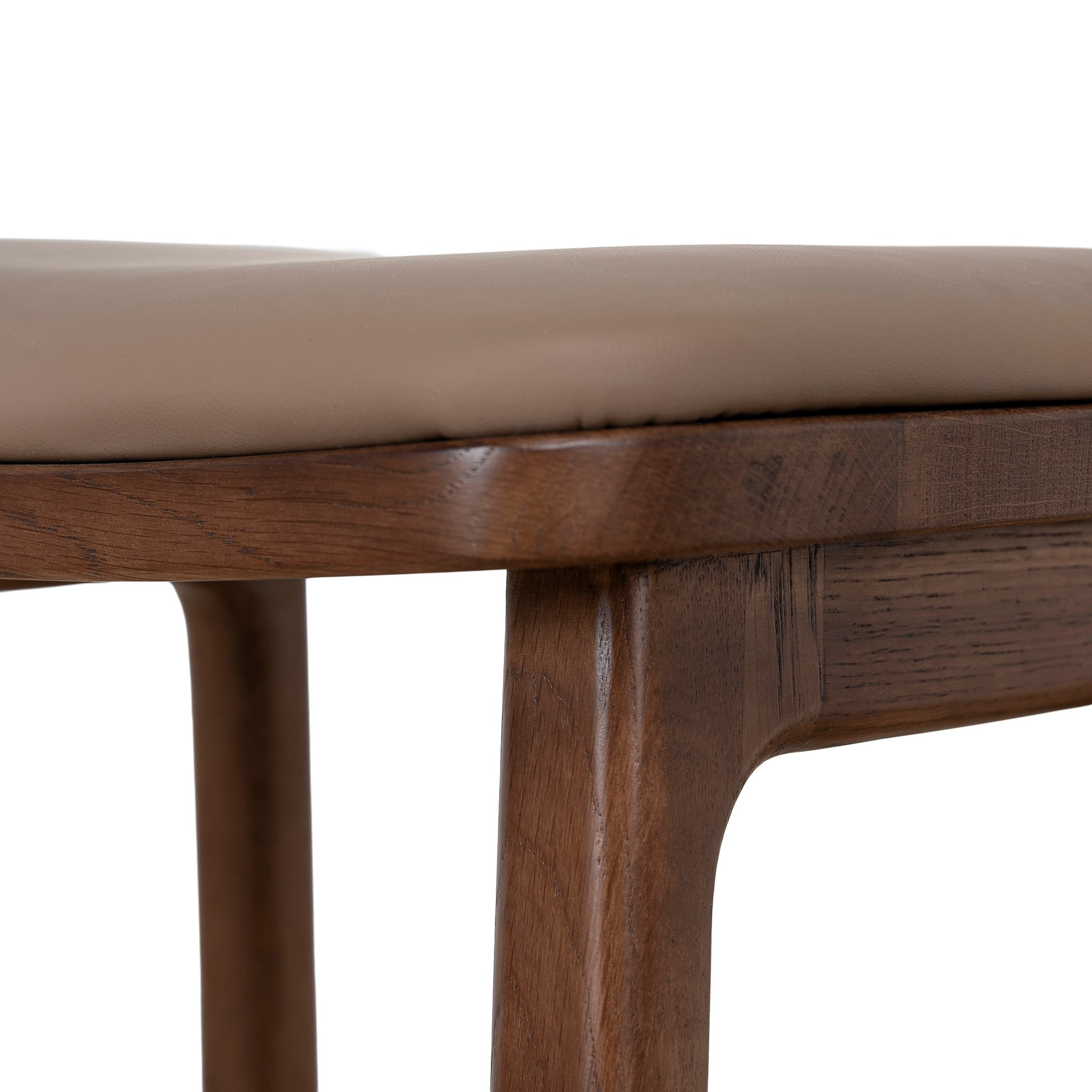 67cm Walnut Amalfi Bar Stool - Mocha Brown