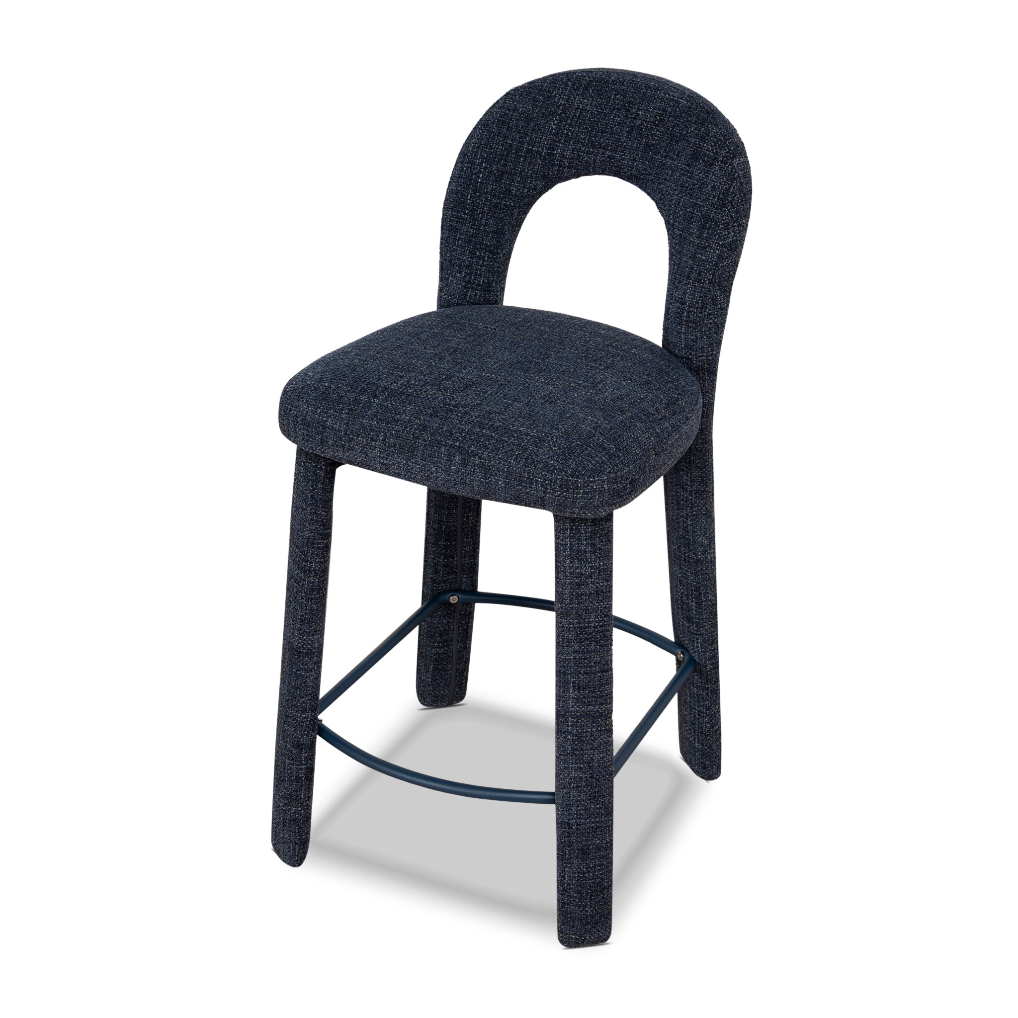 Blue Sand Barstool - Moss Navy
