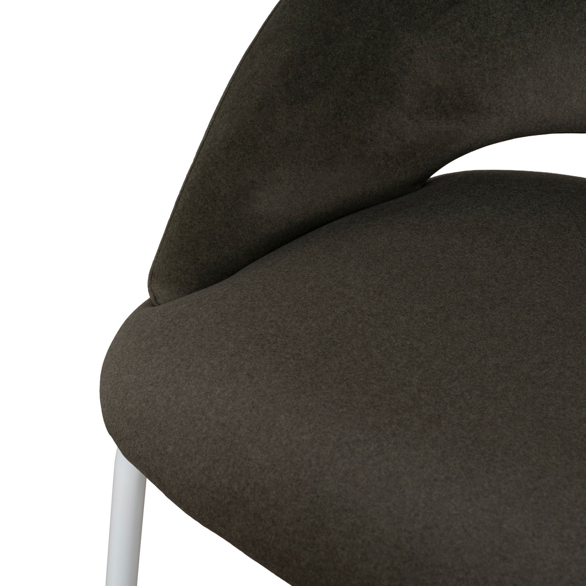 White Amalfi Bar Stool - Dark Moss Green (Set of 2)