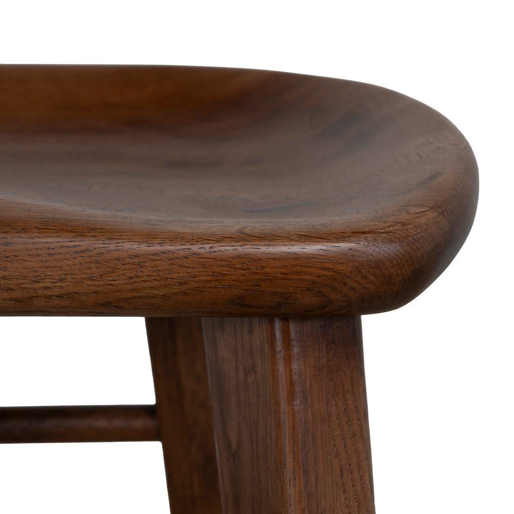 67.5cm Amalfi Bar Stool - Walnut Stain