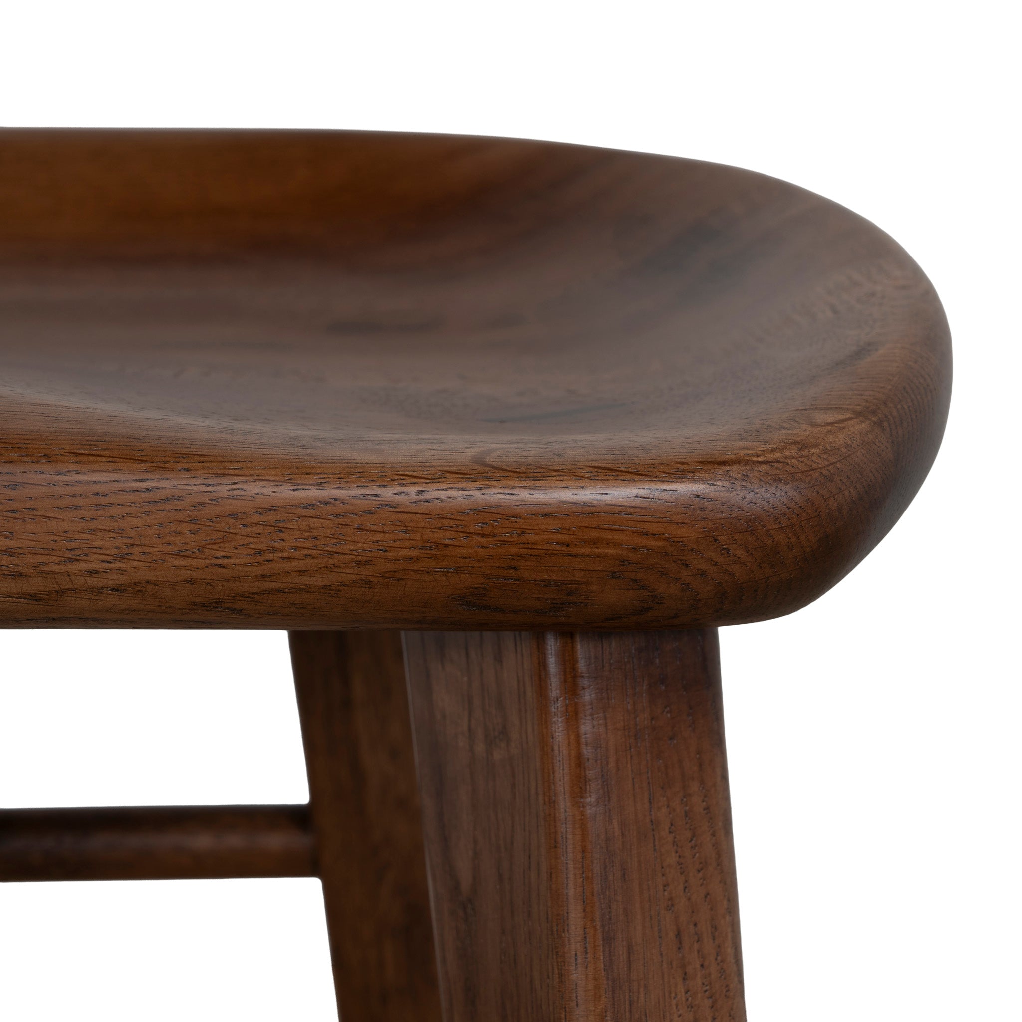 67.5cm Amalfi Bar Stool - Walnut Stain