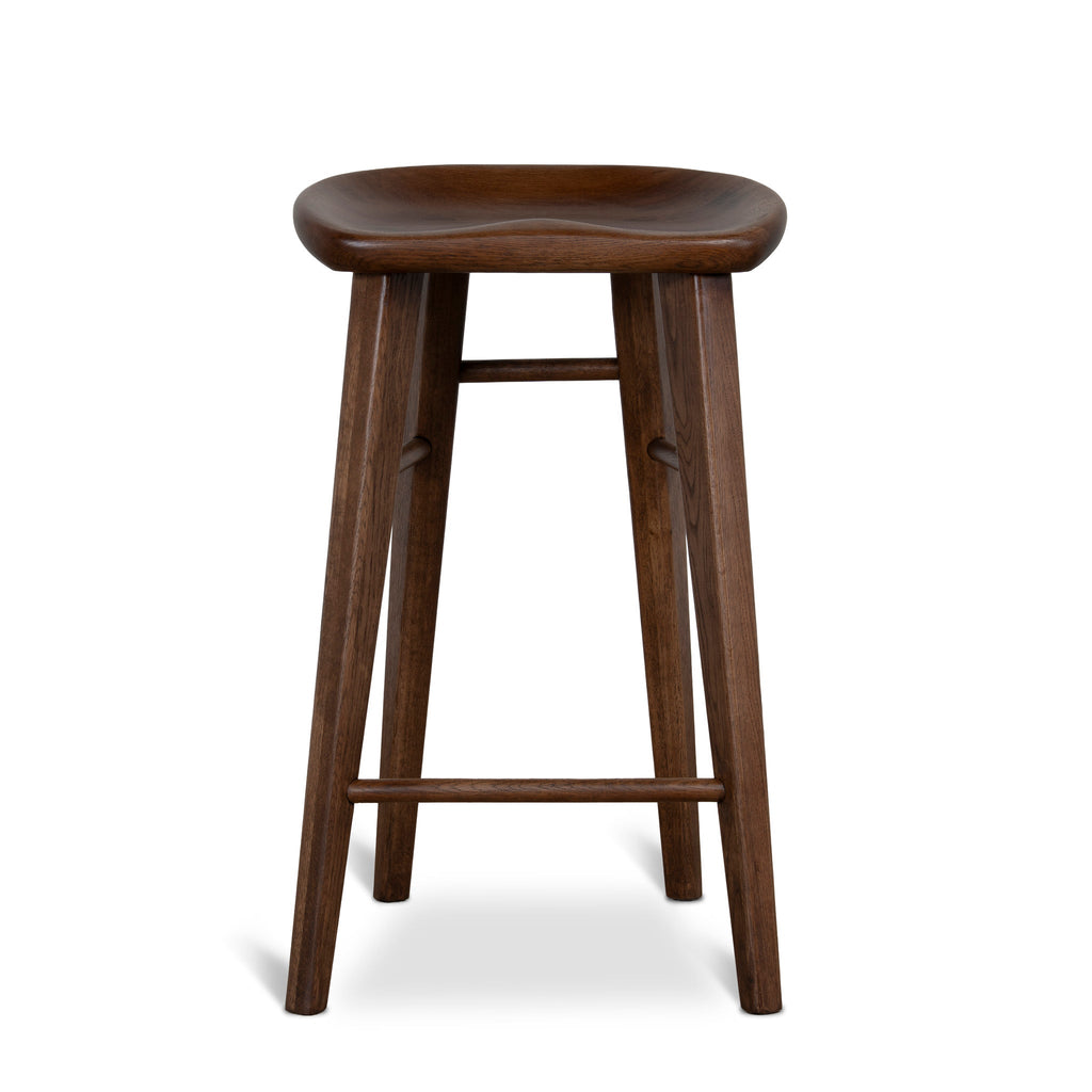 67.5cm Amalfi Bar Stool - Walnut Stain