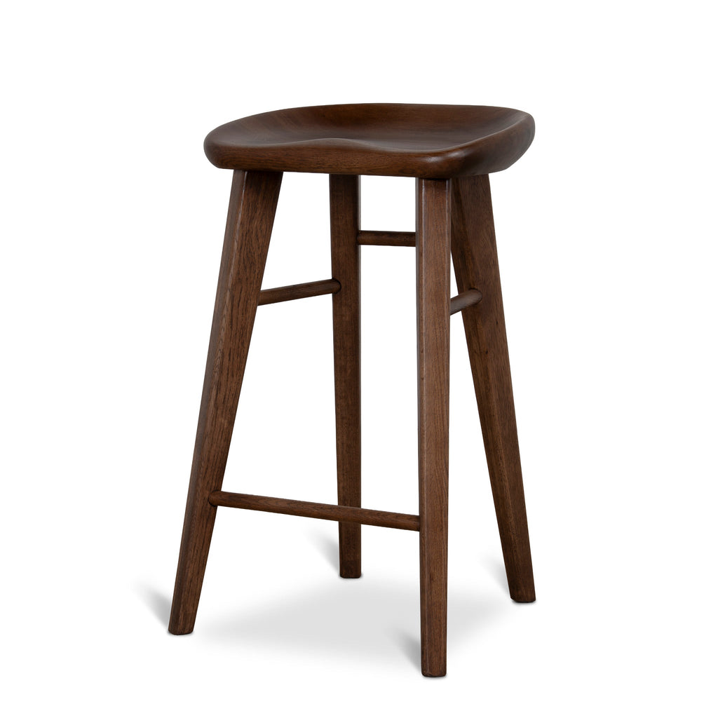 67.5cm Amalfi Bar Stool - Walnut Stain