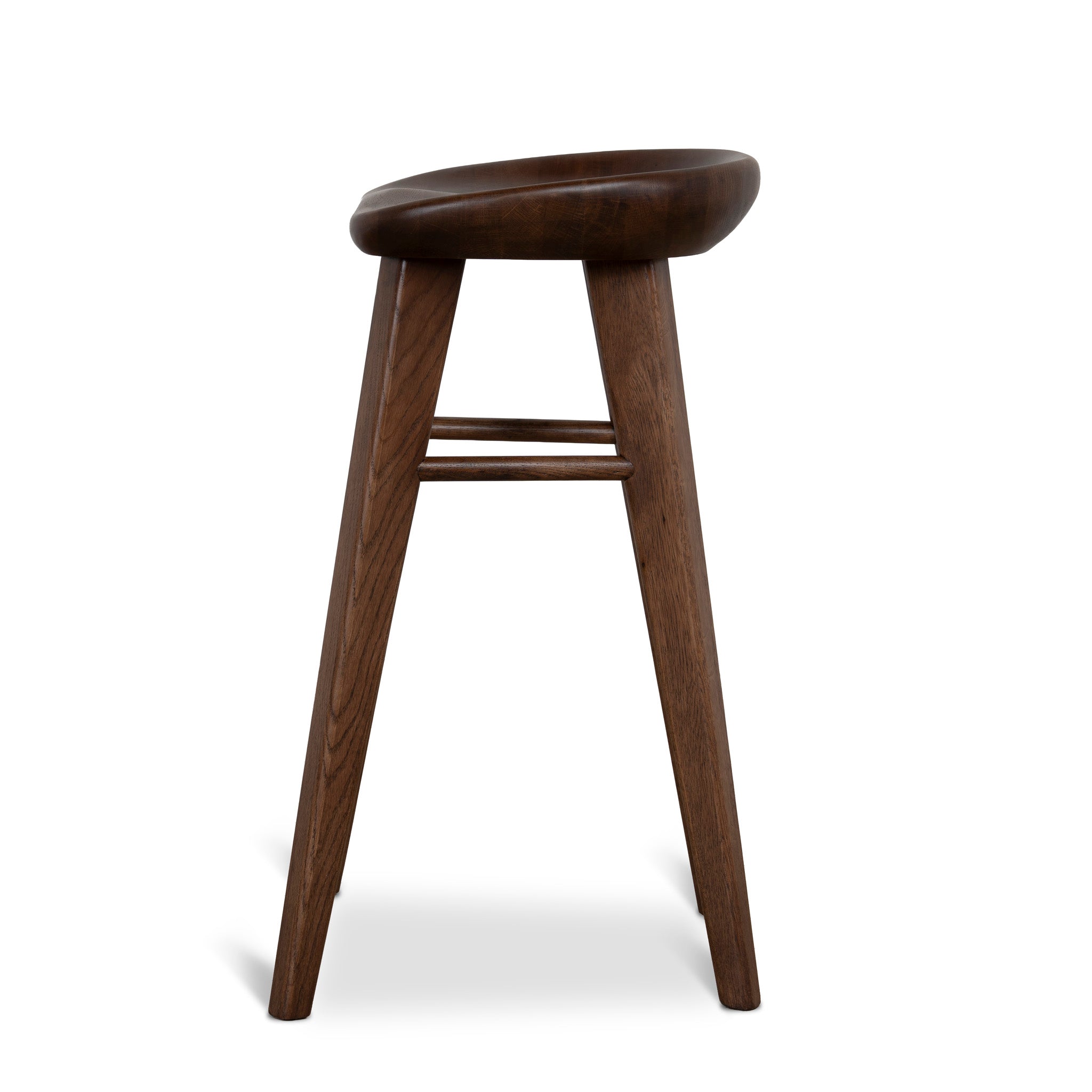67.5cm Amalfi Bar Stool - Walnut Stain