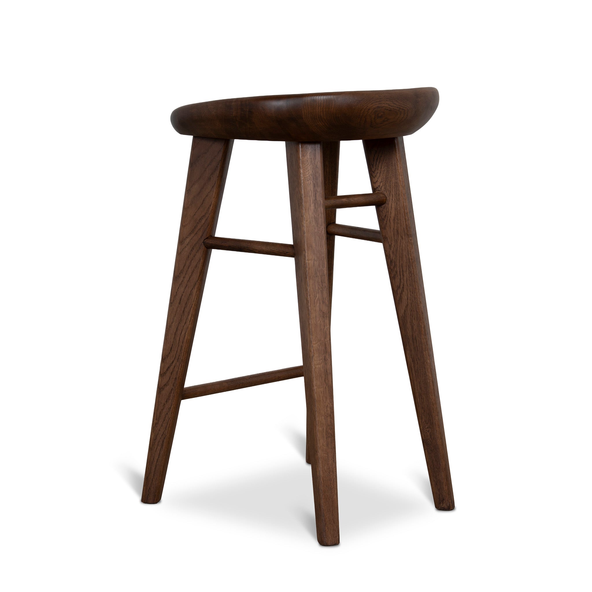 67.5cm Amalfi Bar Stool - Walnut Stain