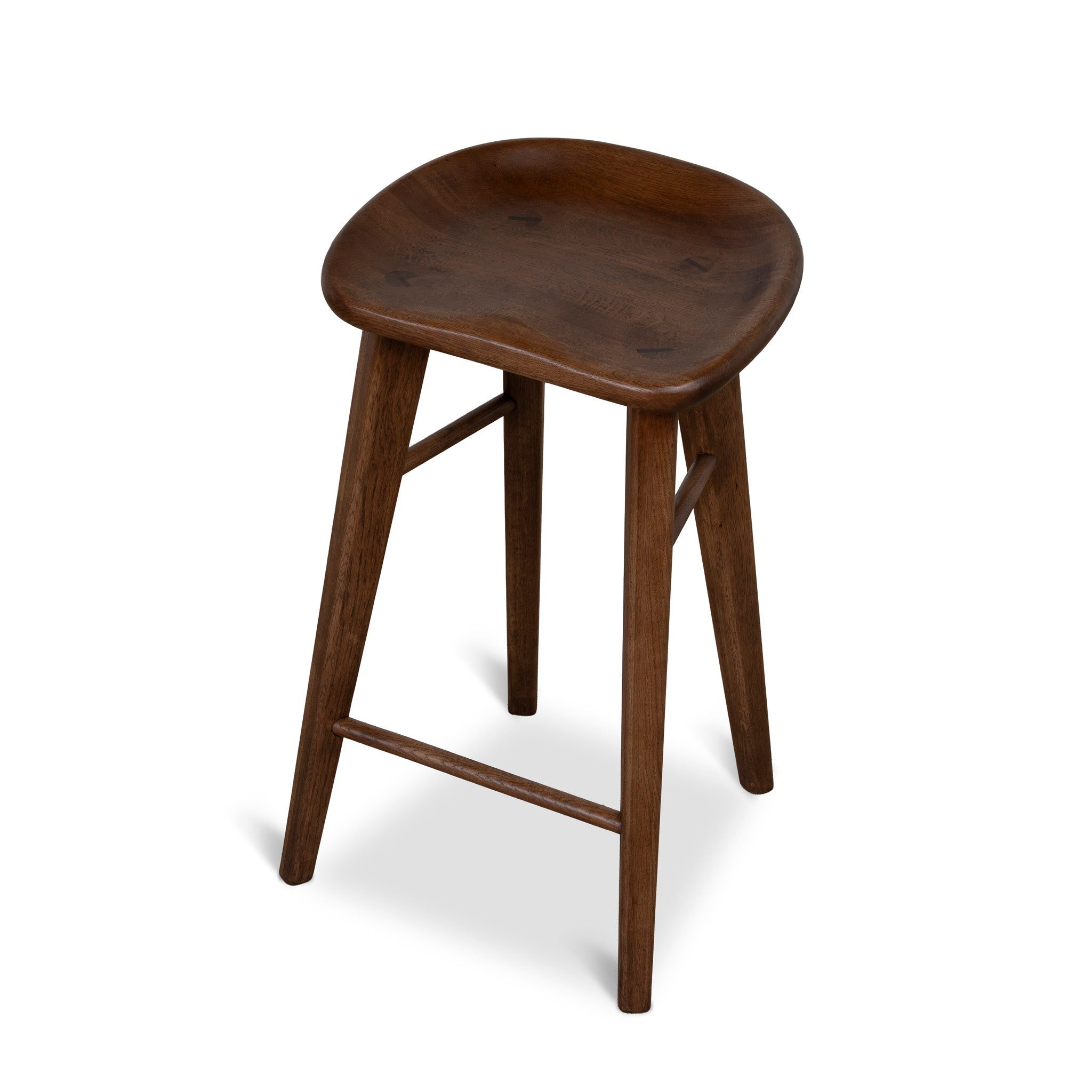 67.5cm Amalfi Bar Stool - Walnut Stain