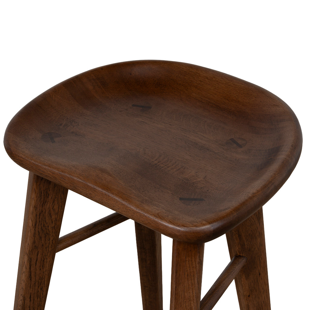 67.5cm Amalfi Bar Stool - Walnut Stain