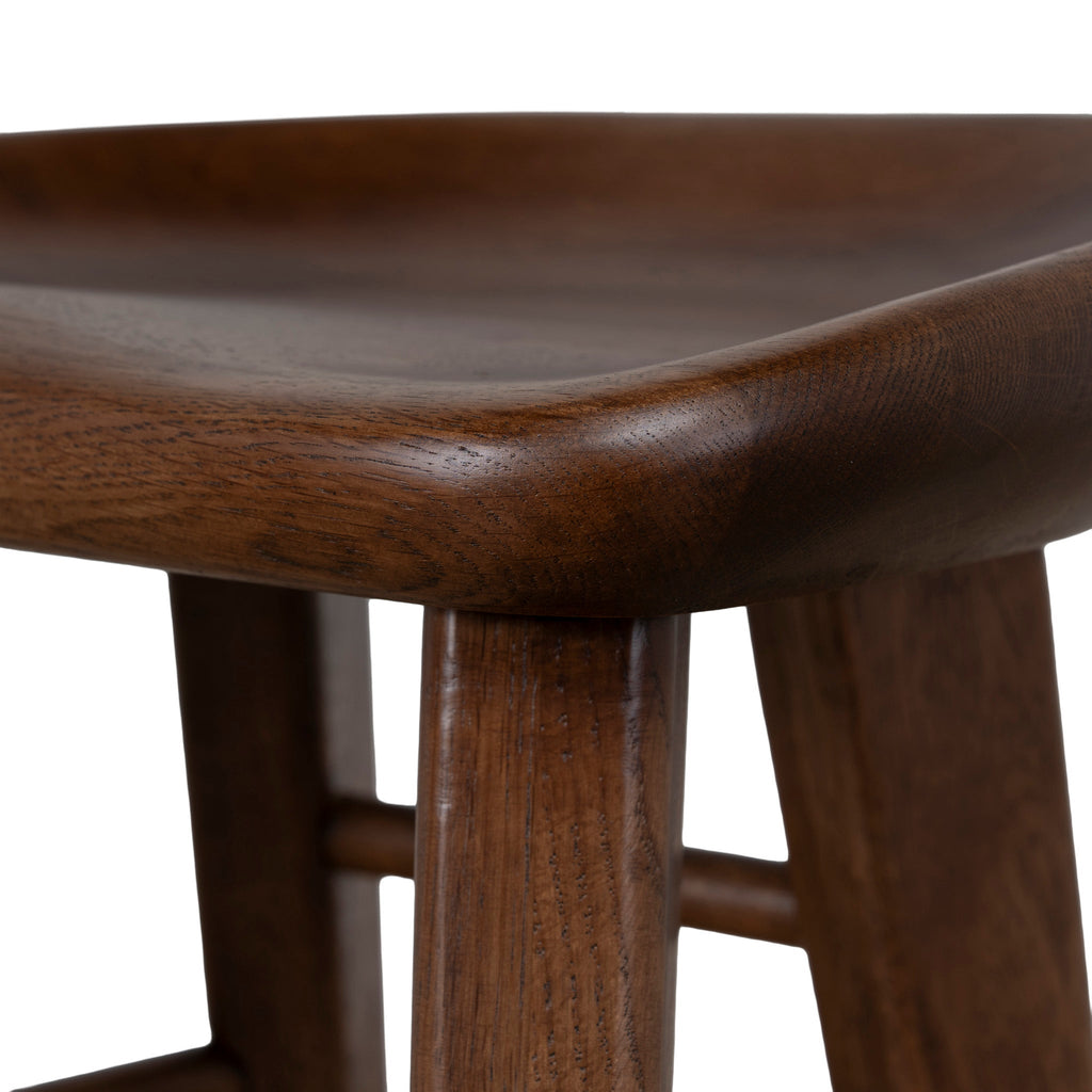 67.5cm Amalfi Bar Stool - Walnut Stain