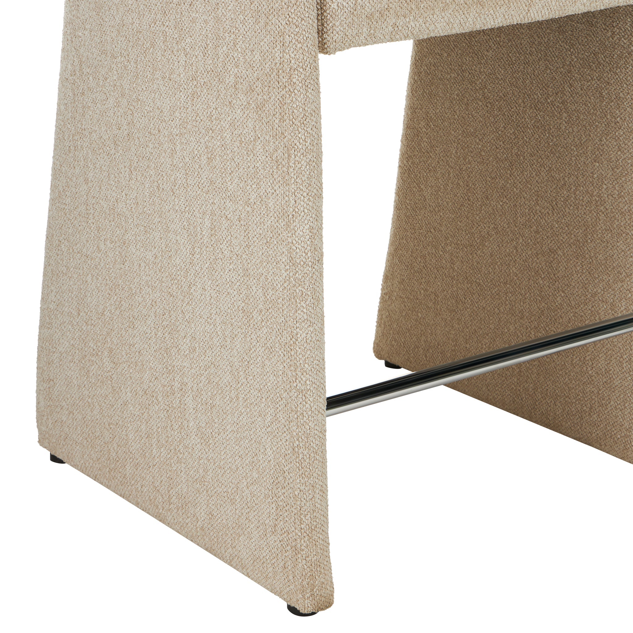 65cm Fabric Amalfi Bar Stool - Cobble Beige (Set of 2)