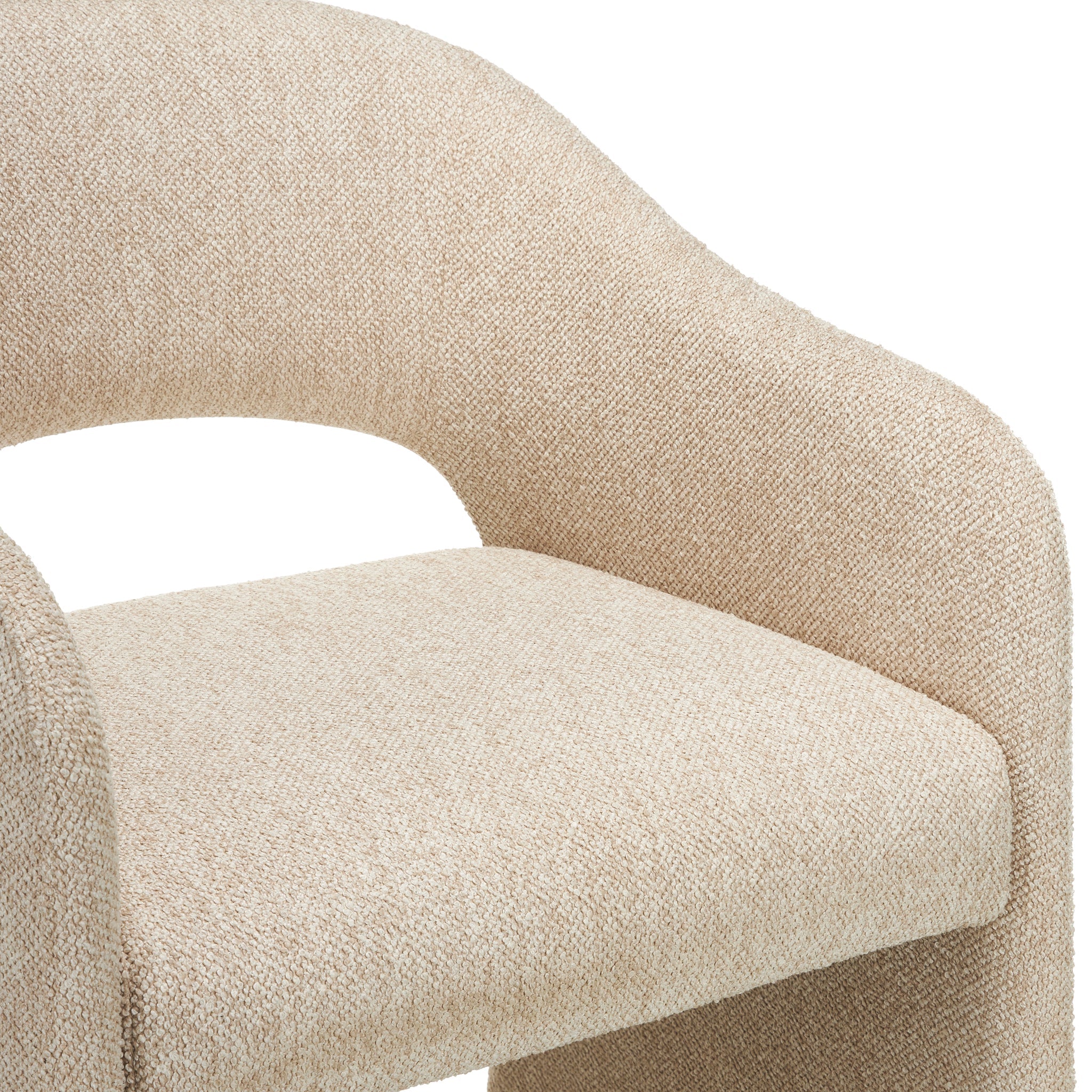 65cm Fabric Amalfi Bar Stool - Cobble Beige (Set of 2)