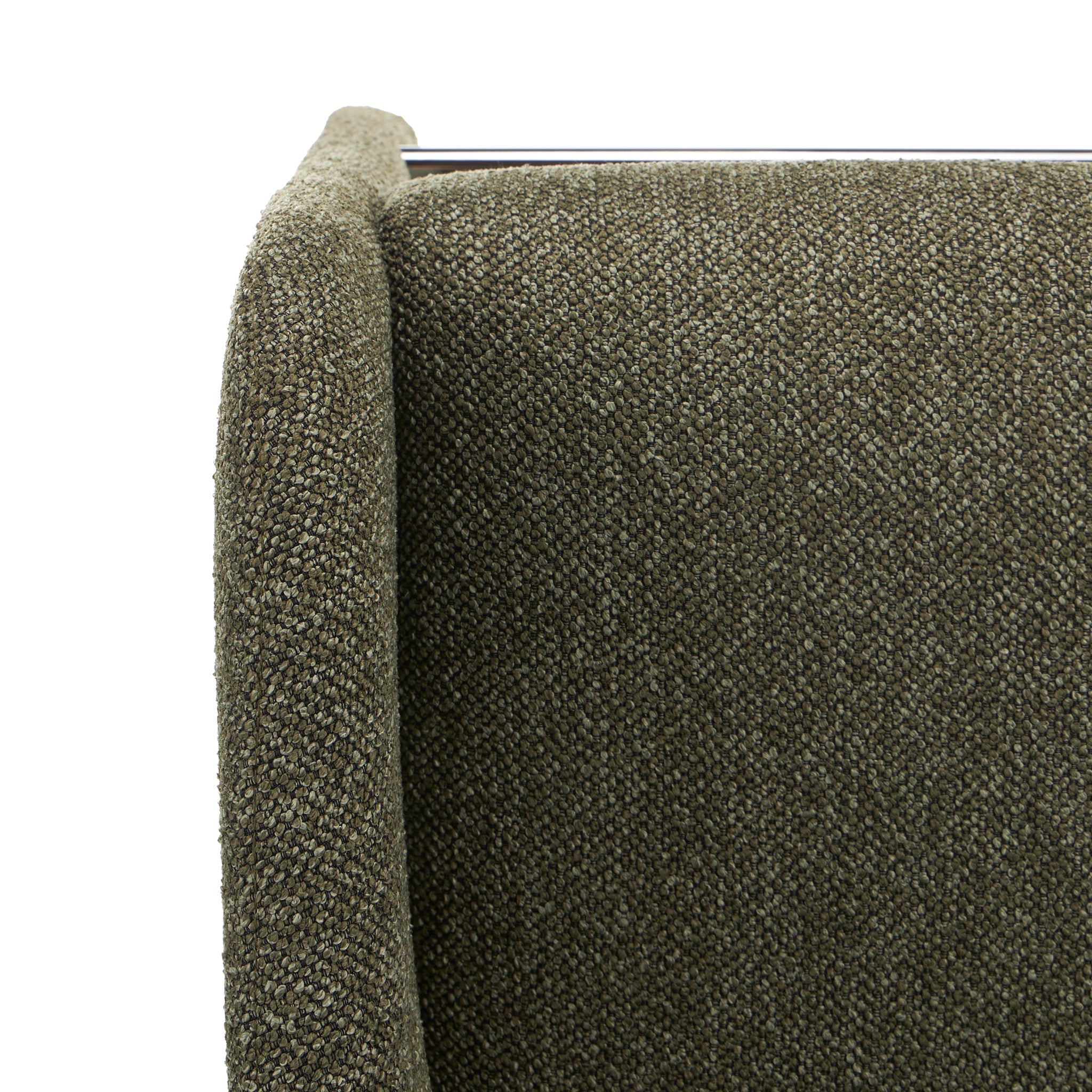 65cm Fabric Amalfi Bar Stool - Twill Green (Set of 2)