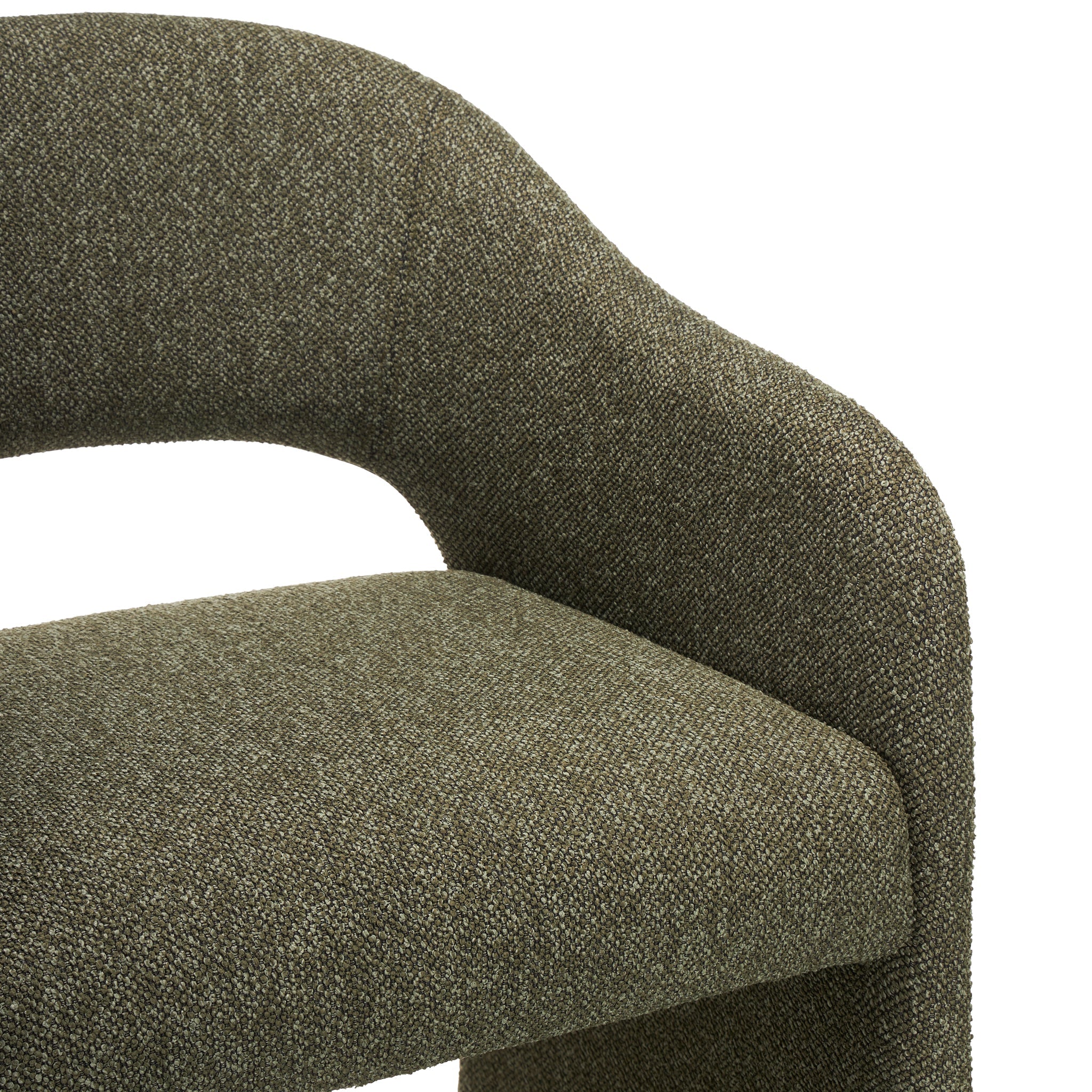 65cm Fabric Amalfi Bar Stool - Twill Green (Set of 2)