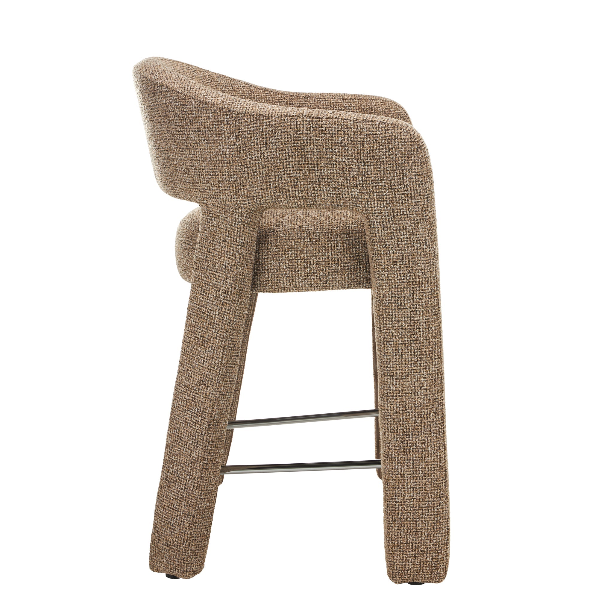 66cm Fabric Amalfi Bar Stool - Verona Light Tan (Set of 2)