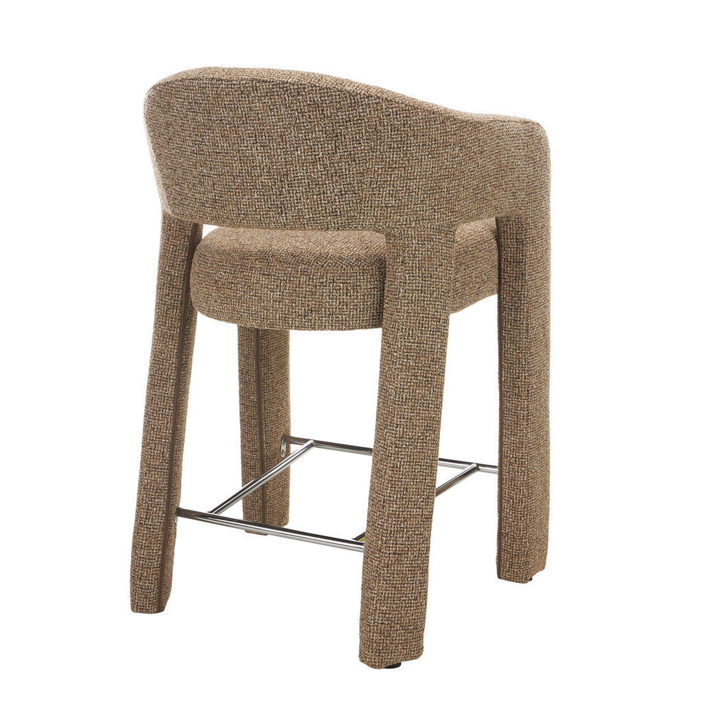 66cm Fabric Amalfi Bar Stool - Verona Light Tan (Set of 2)