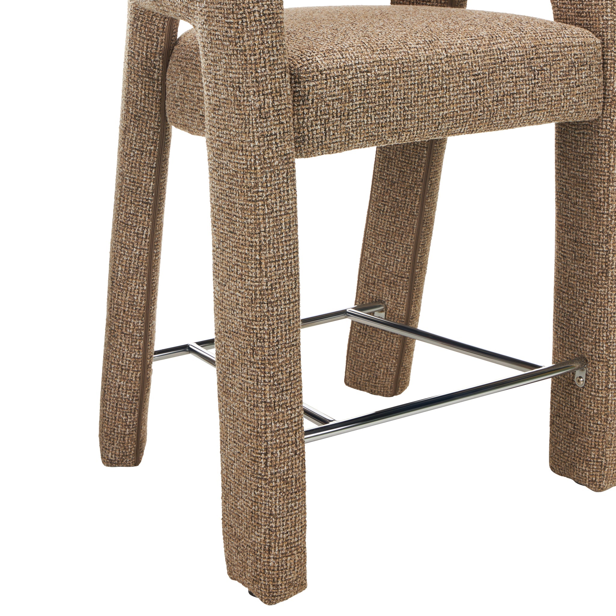 66cm Fabric Amalfi Bar Stool - Verona Light Tan (Set of 2)