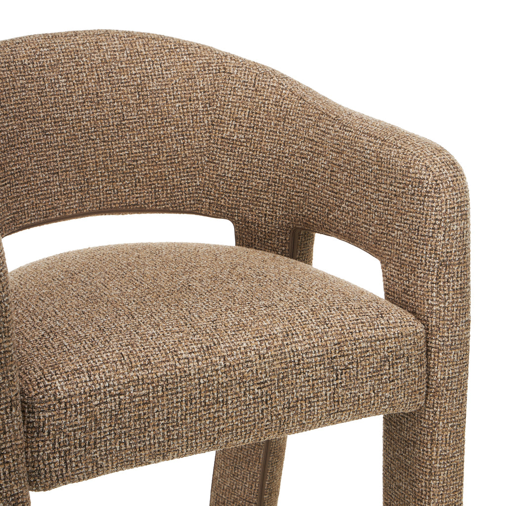66cm Fabric Amalfi Bar Stool - Verona Light Tan (Set of 2)