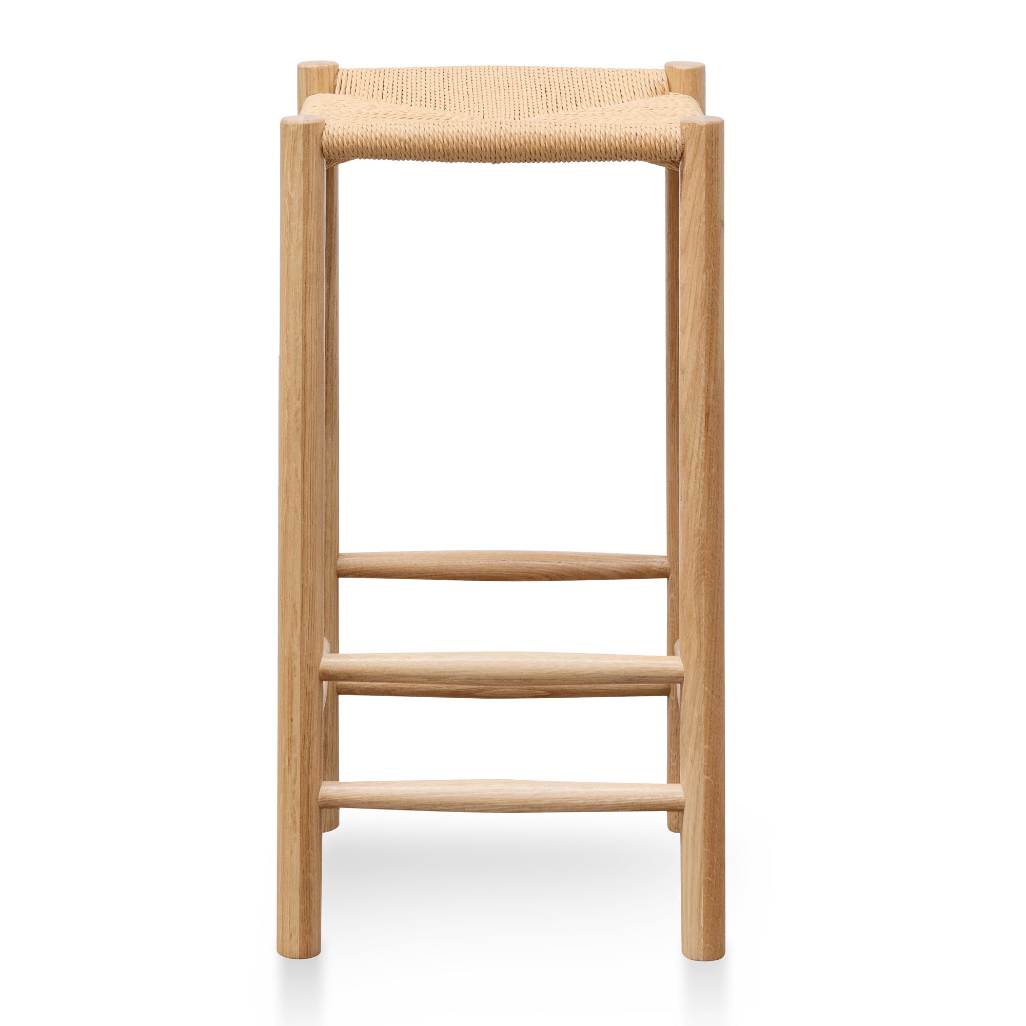 65cm Oak Amalfi Bar Stool - Natural