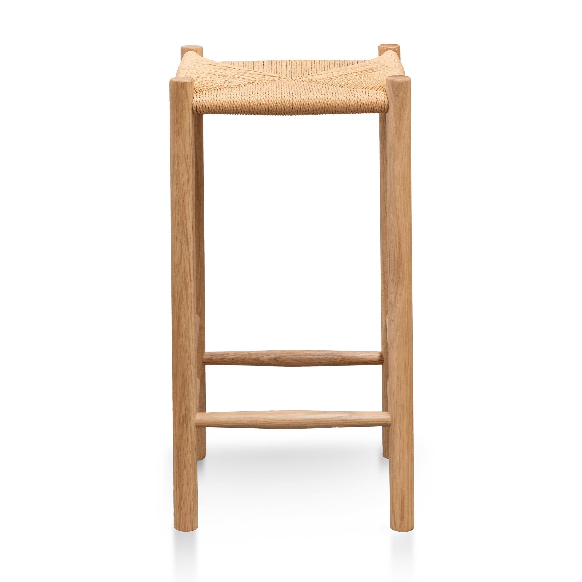 65cm Oak Amalfi Bar Stool - Natural