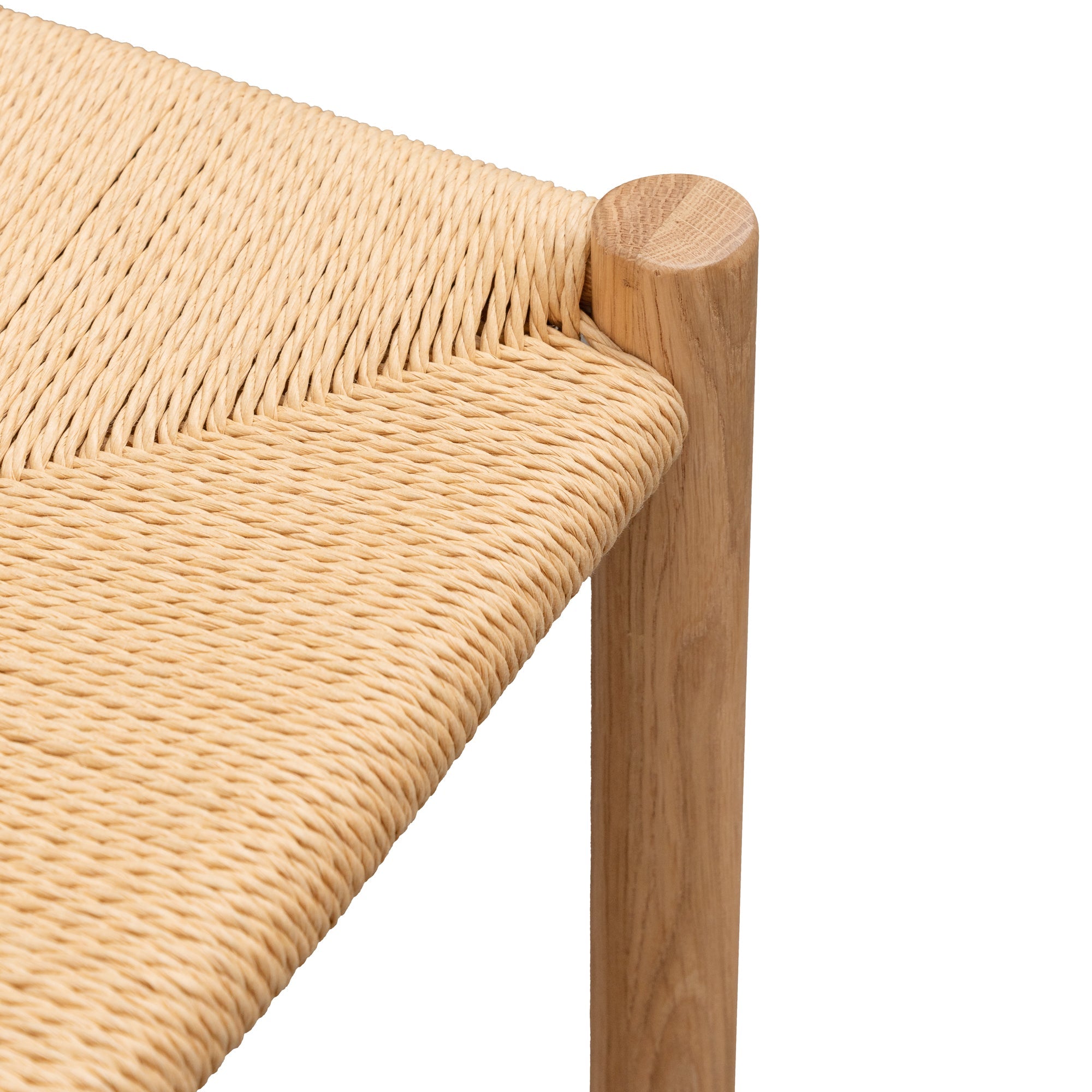 65cm Oak Amalfi Bar Stool - Natural