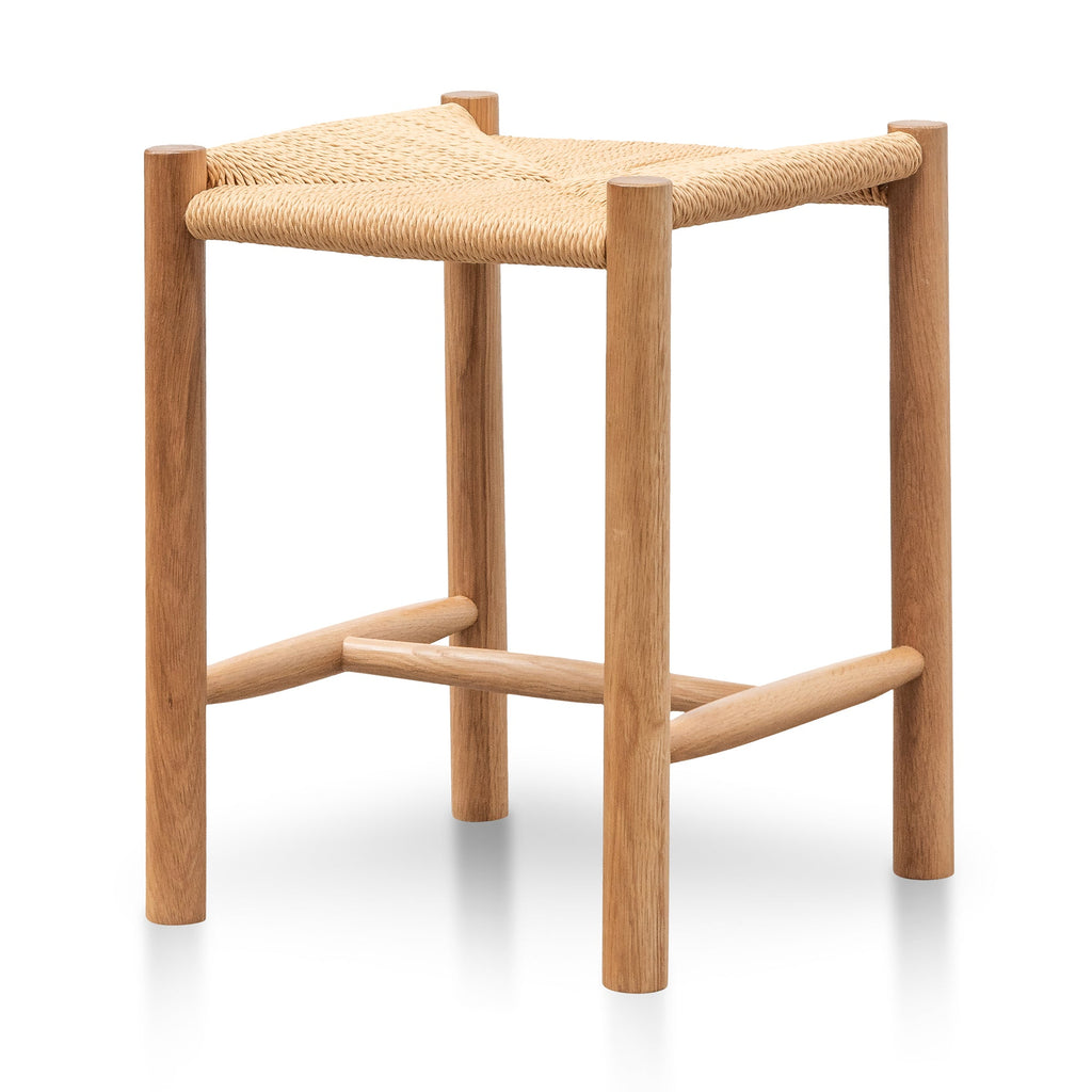 Oak Amalfi Low Stool - Natural