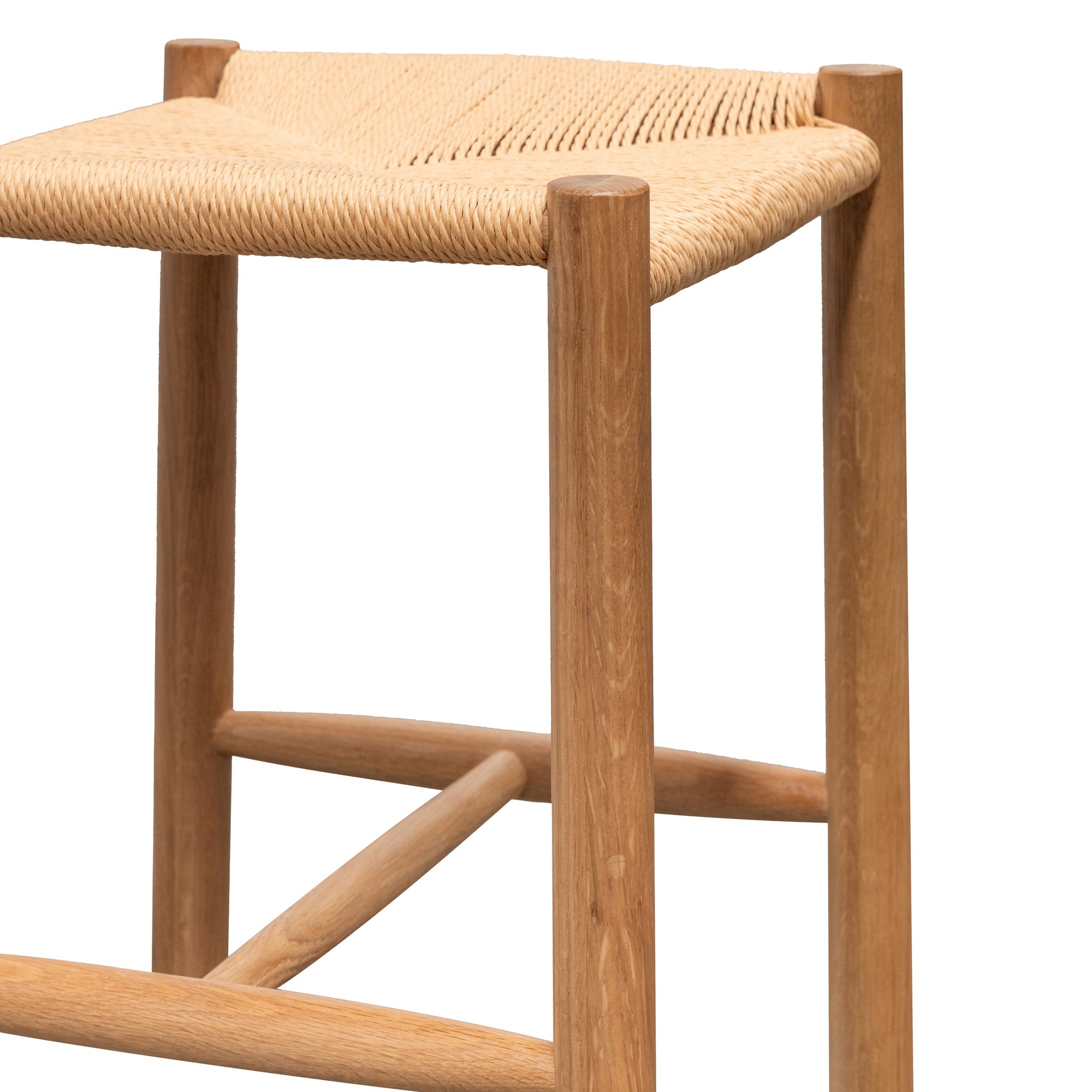 Oak Amalfi Low Stool - Natural