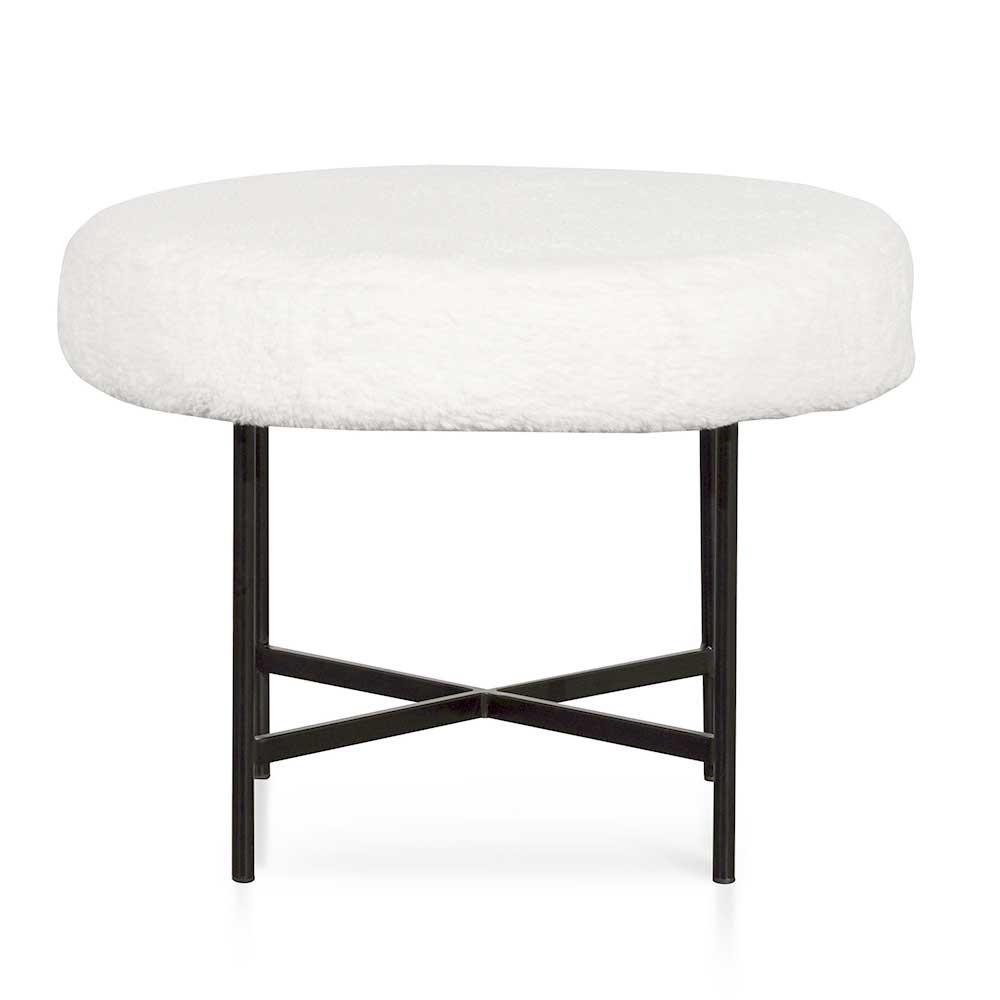 48cm Amalfi Low Stool - White