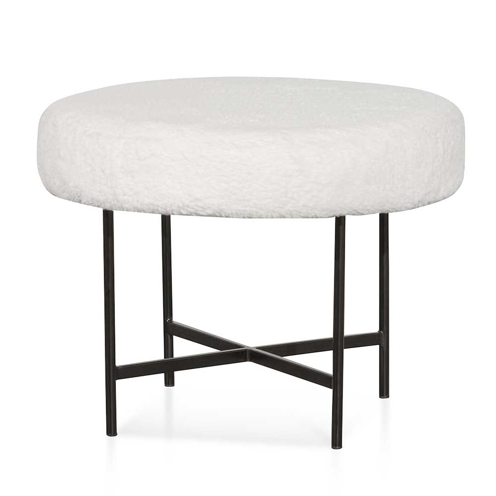 48cm Amalfi Low Stool - White