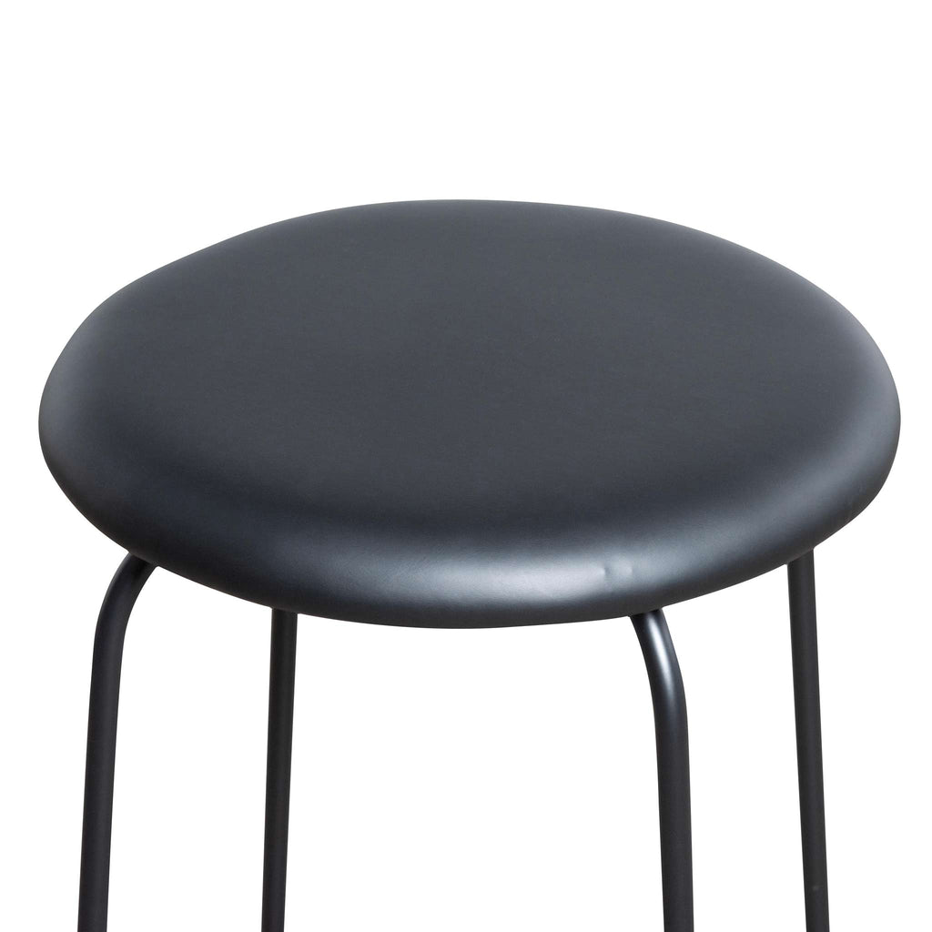 65cm Amalfi Bar Stool - Black - Last one