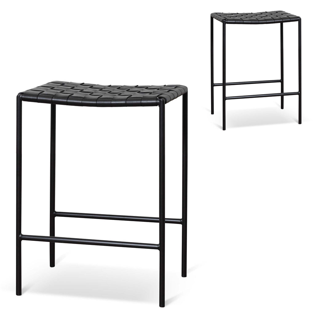 Amalfi Bar Stool - Black (Set of 2)