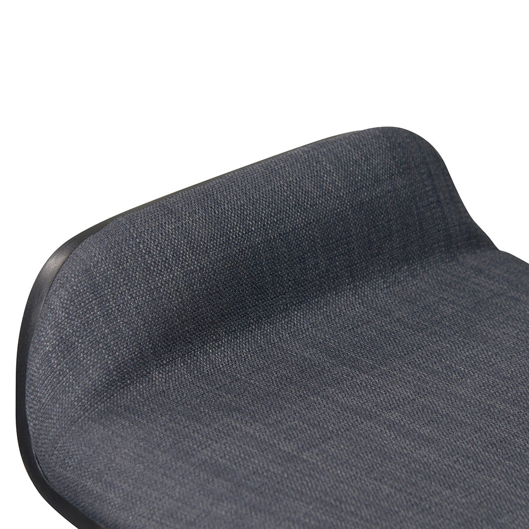 65cm Wooden Amalfi Bar Stool - Charcoal Black