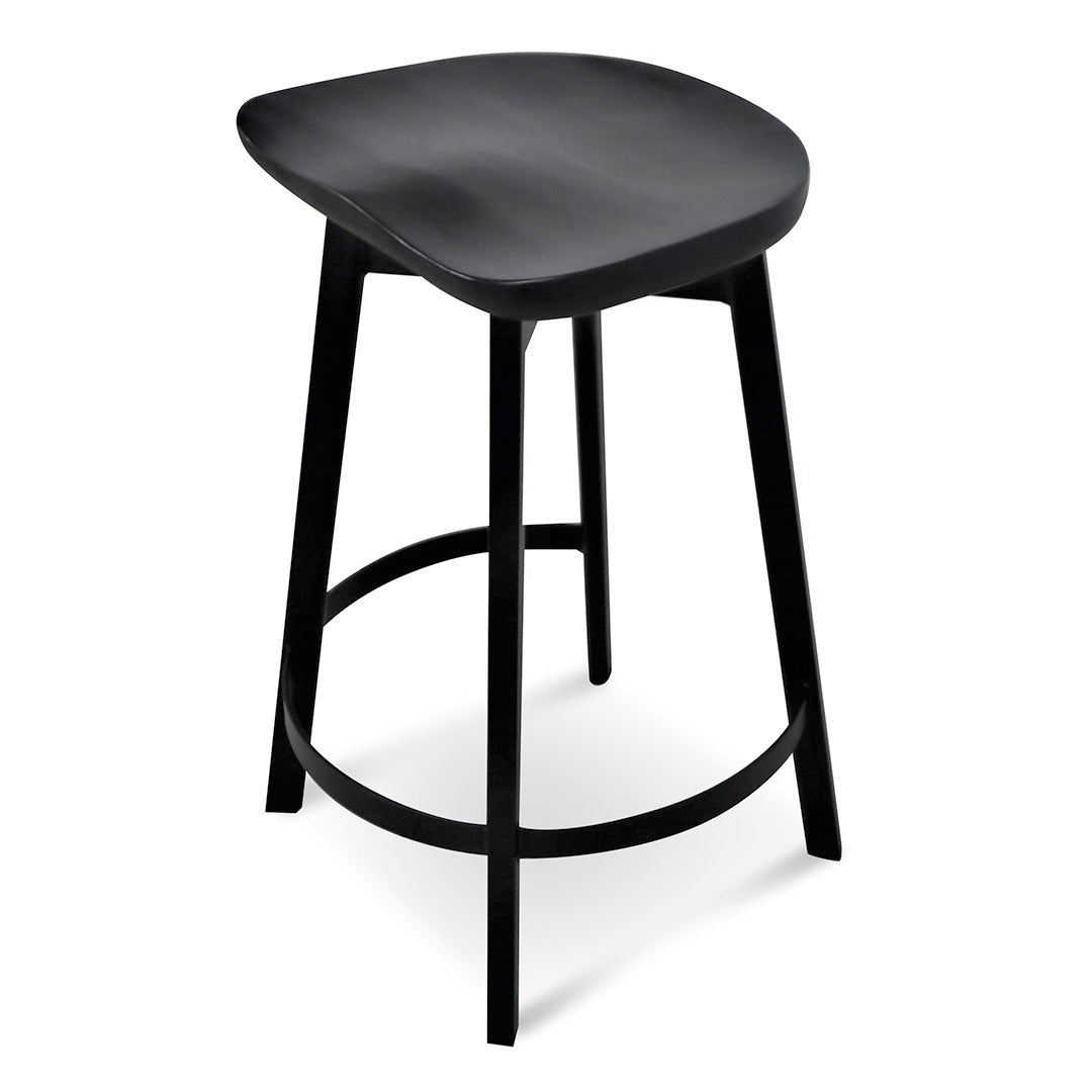 65cm Amalfi Bar Stool - Black