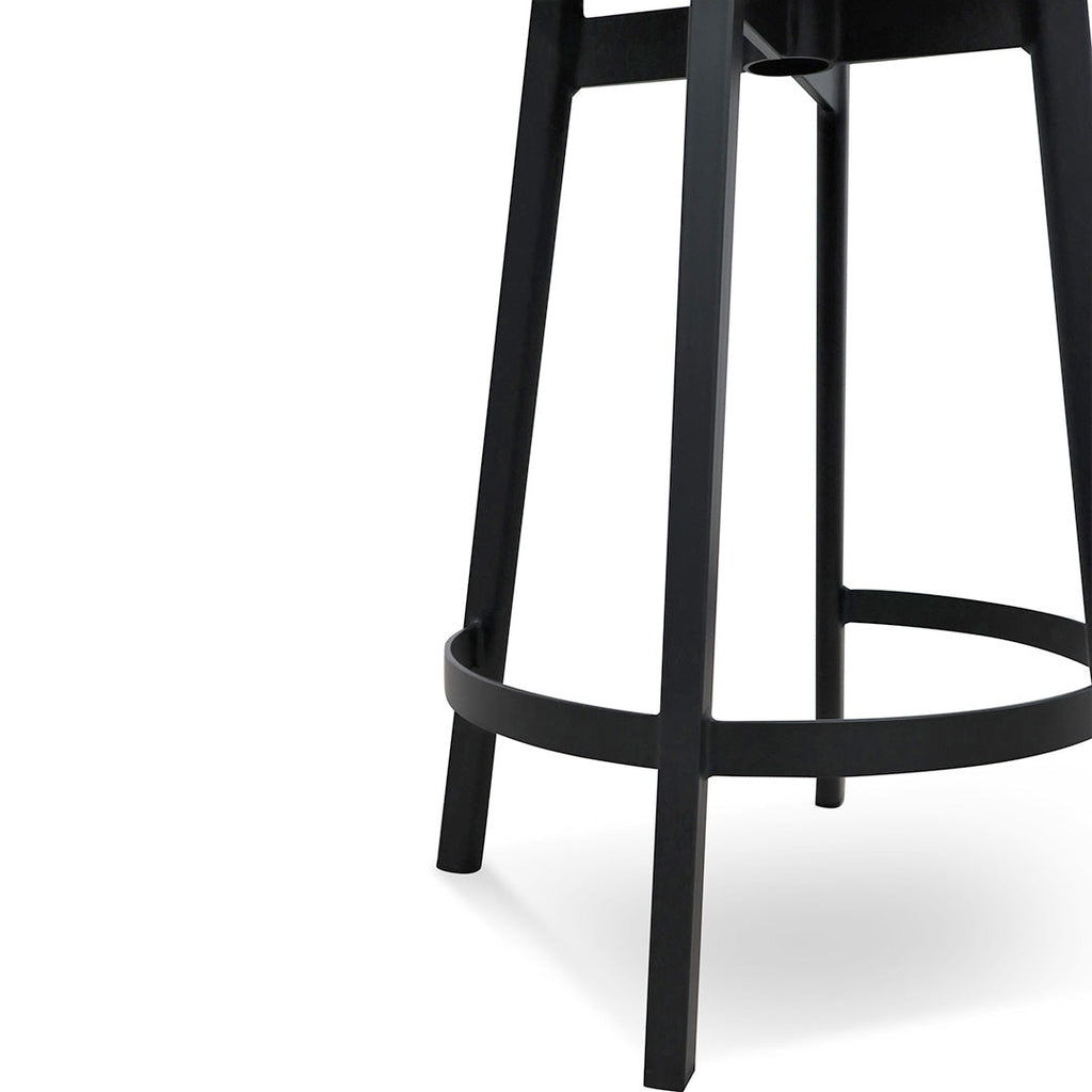 65cm Amalfi Bar Stool - Black