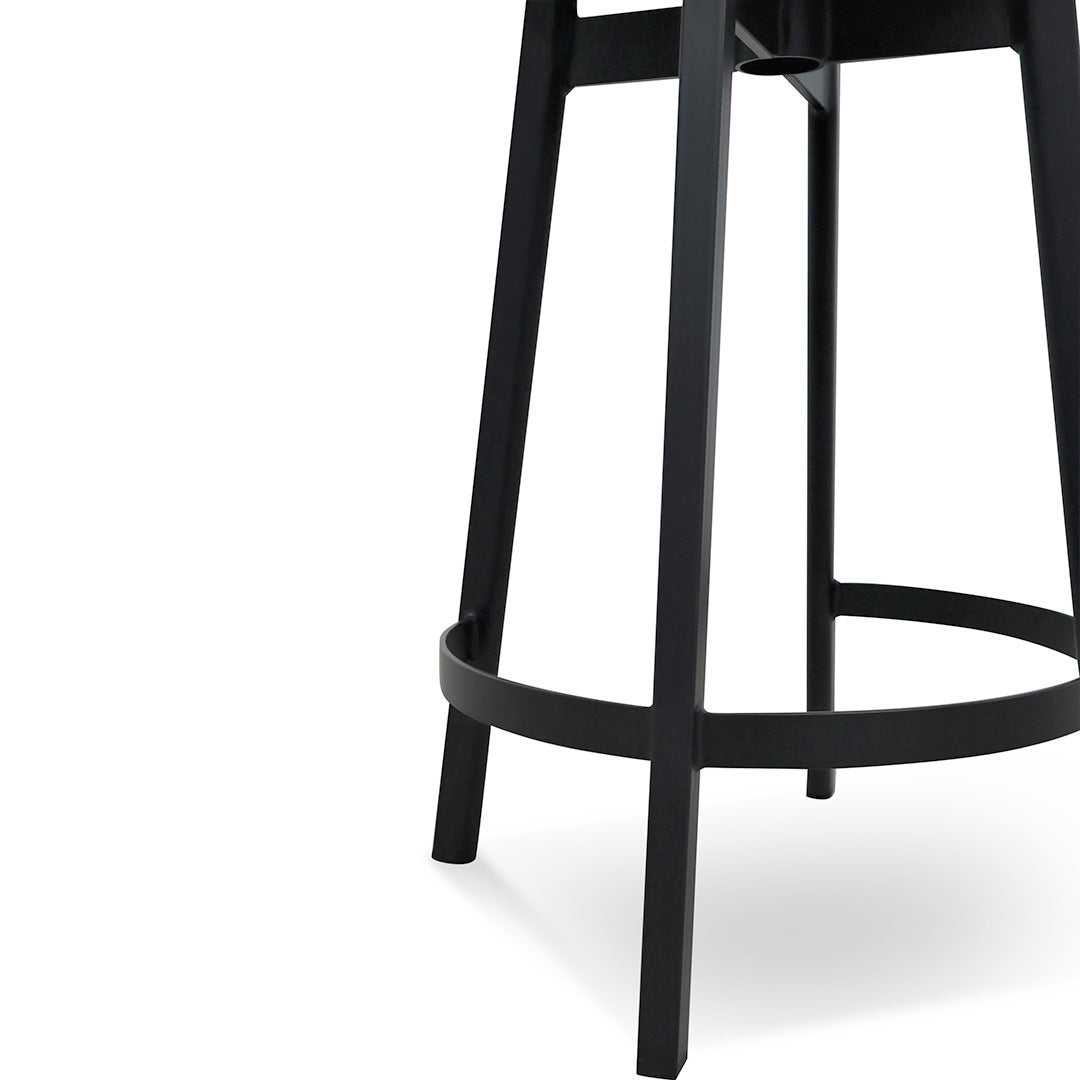 65cm Amalfi Bar Stool - Black