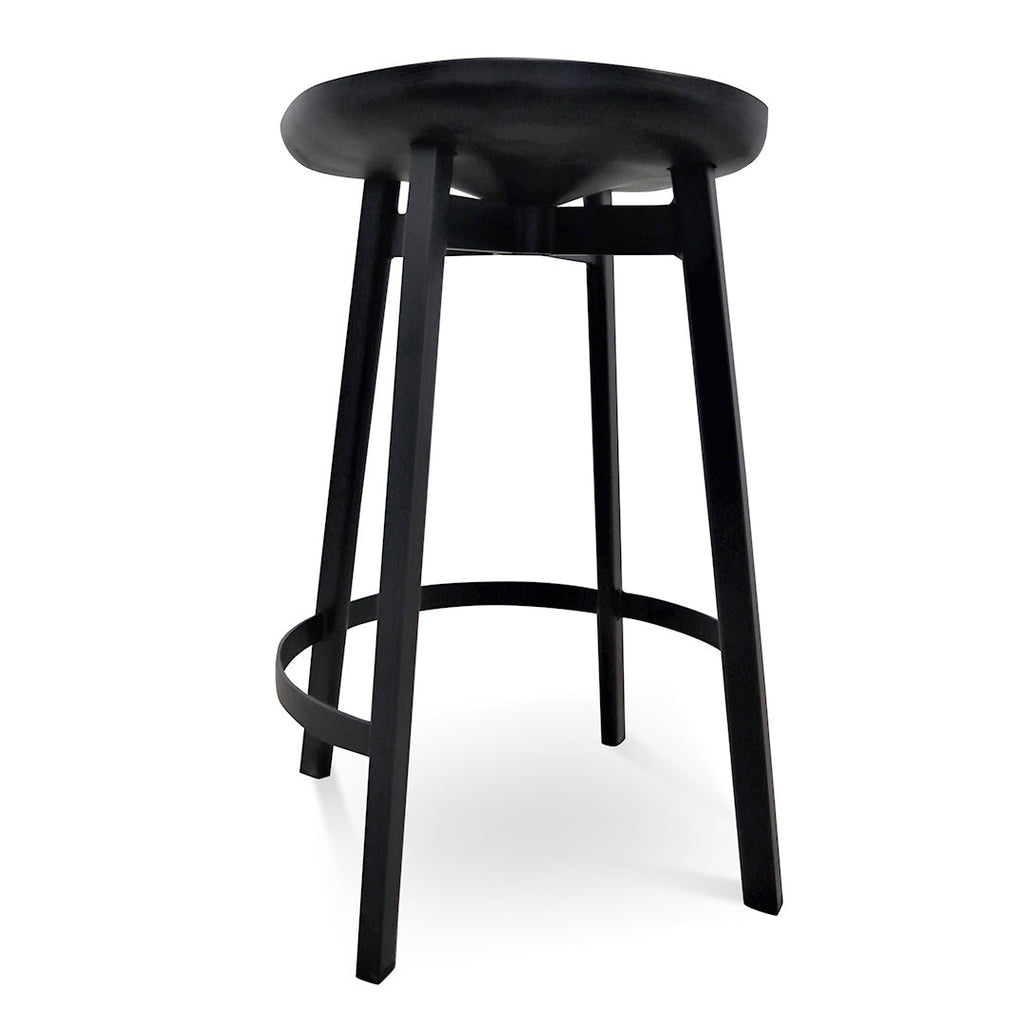 65cm Amalfi Bar Stool - Black