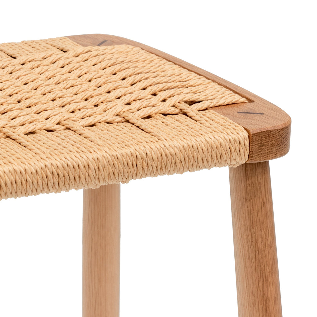 65cm Rattan Amalfi Bar Stool - Natural