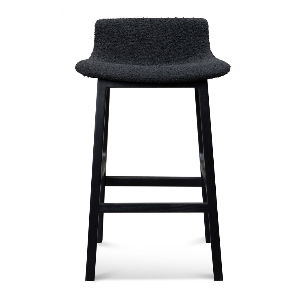 65cm Amalfi Bar Stool - Full Black