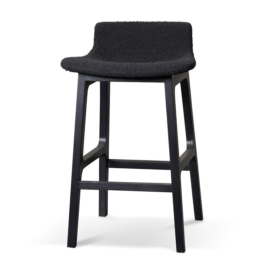 65cm Amalfi Bar Stool - Full Black