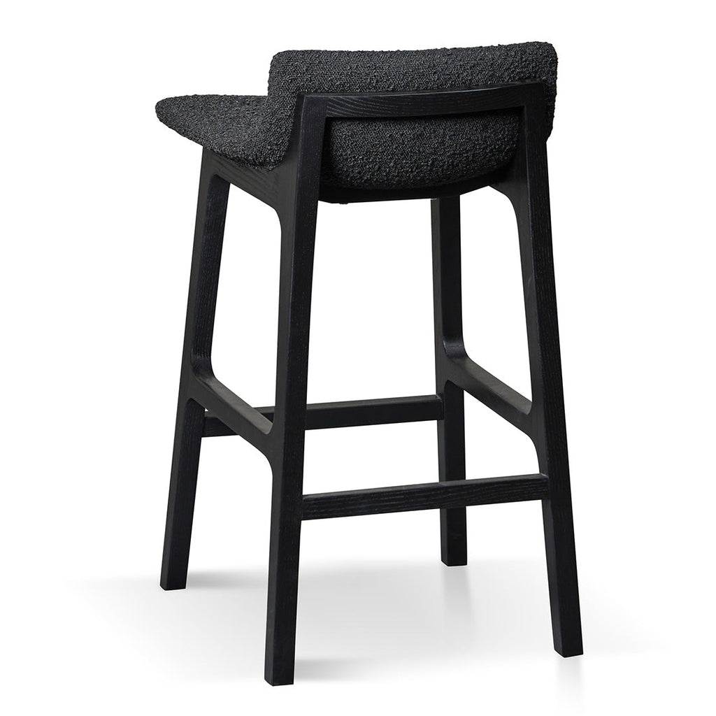 65cm Amalfi Bar Stool - Full Black