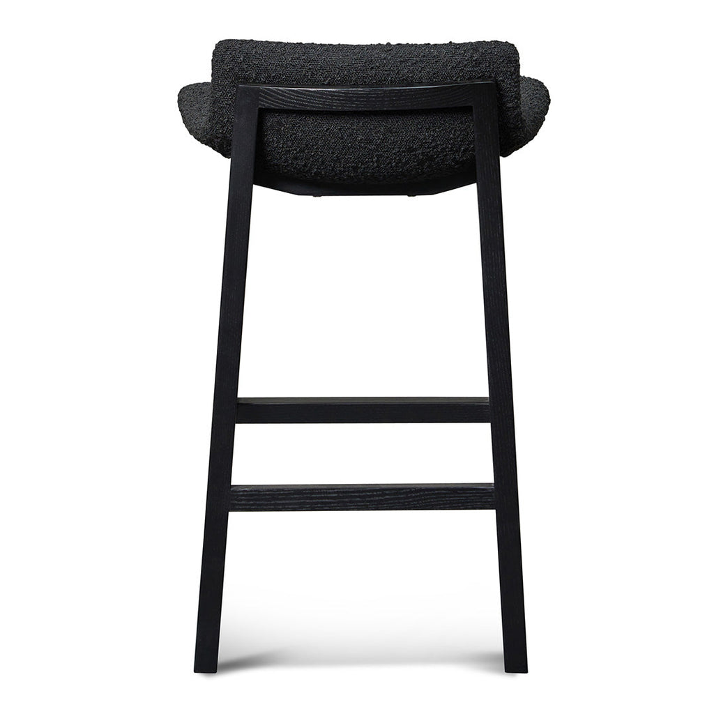 65cm Amalfi Bar Stool - Full Black
