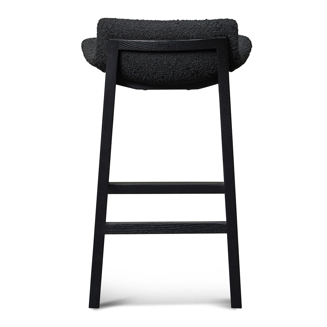 65cm Amalfi Bar Stool - Full Black
