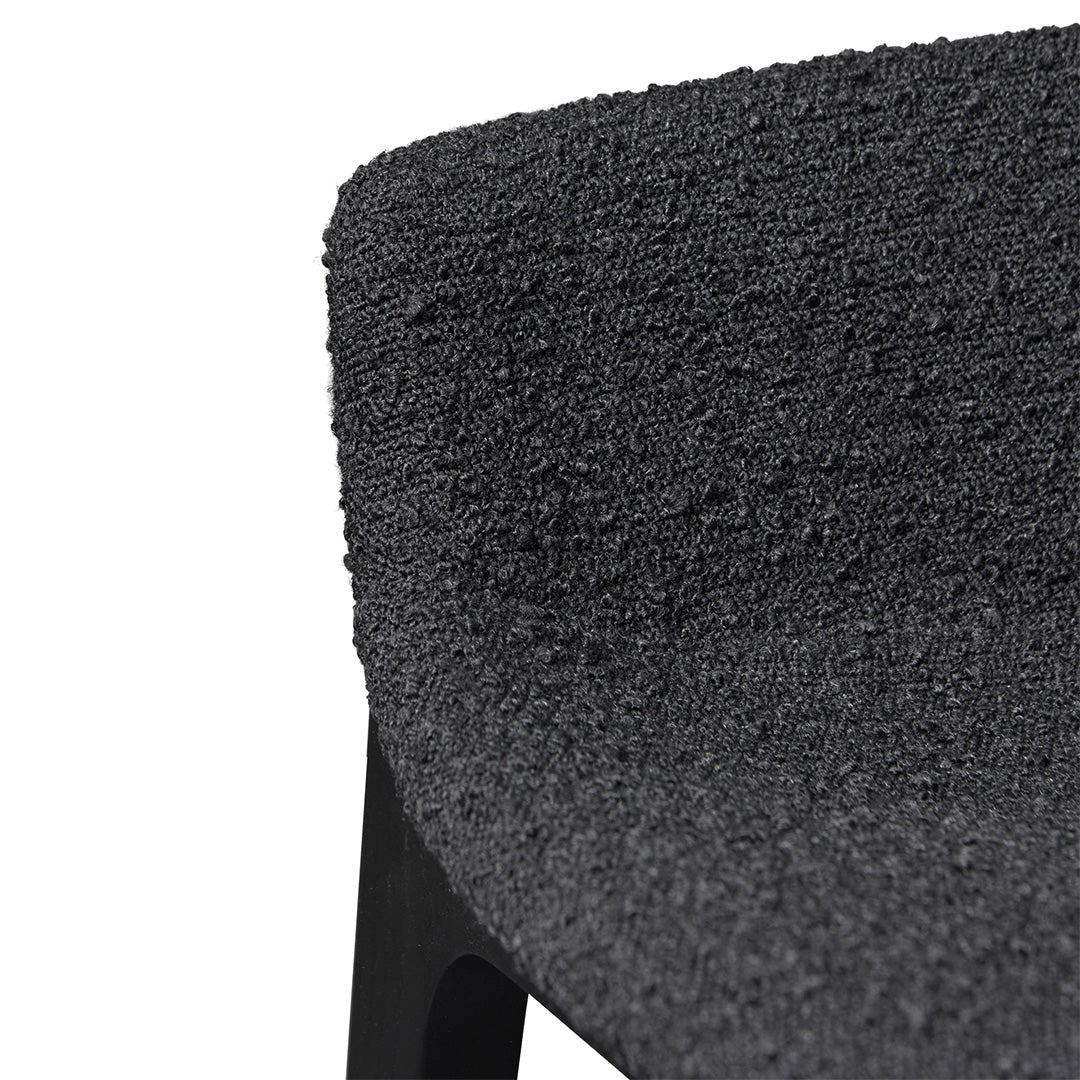 65cm Amalfi Bar Stool - Full Black