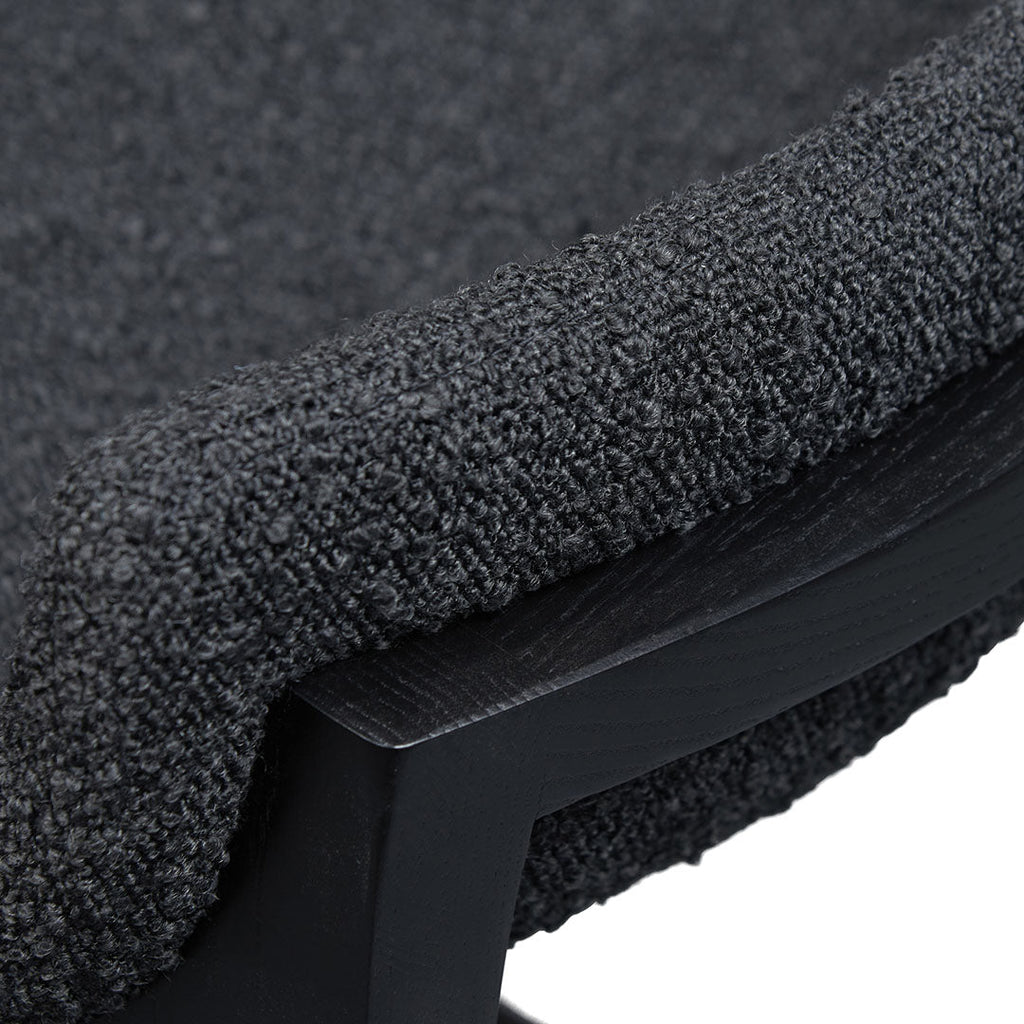 65cm Amalfi Bar Stool - Full Black